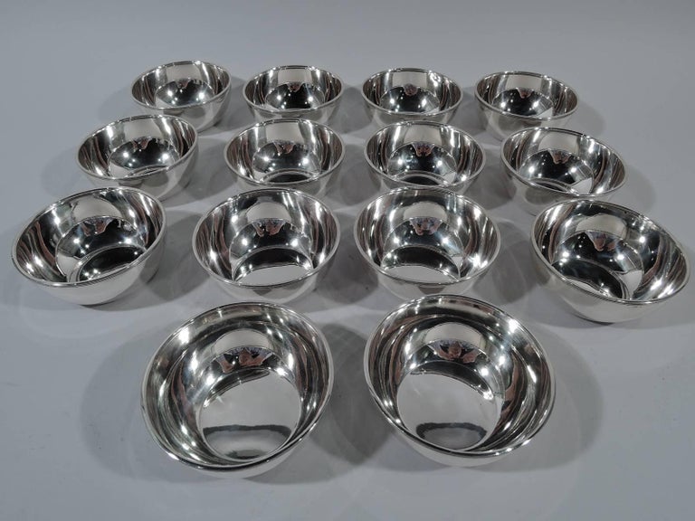 Set of 14 Gorham Sterling Silver Dessert Bowls For Sale at 1stDibs