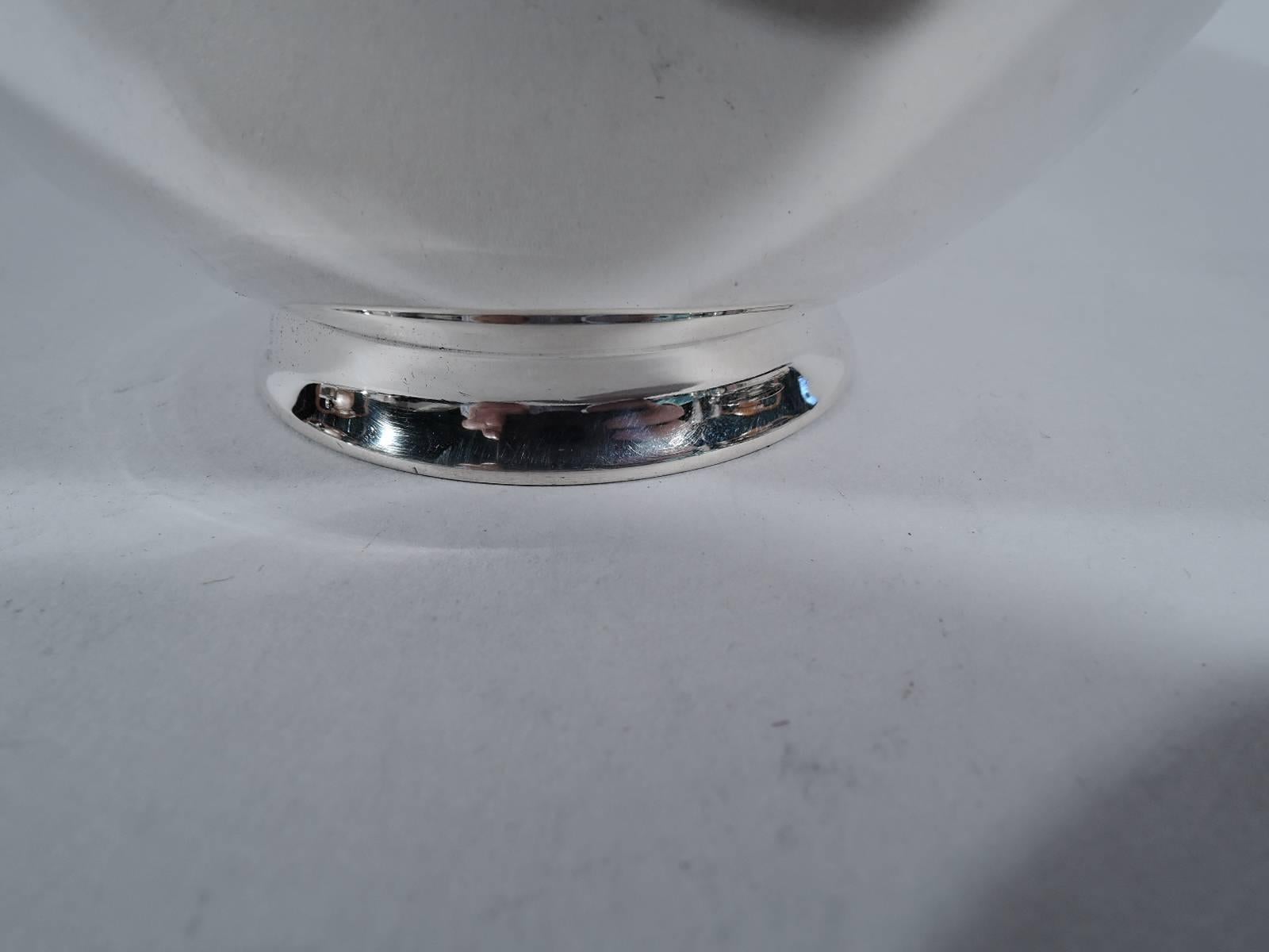 American Tiffany Art Deco Sterling Silver Footed Bowl