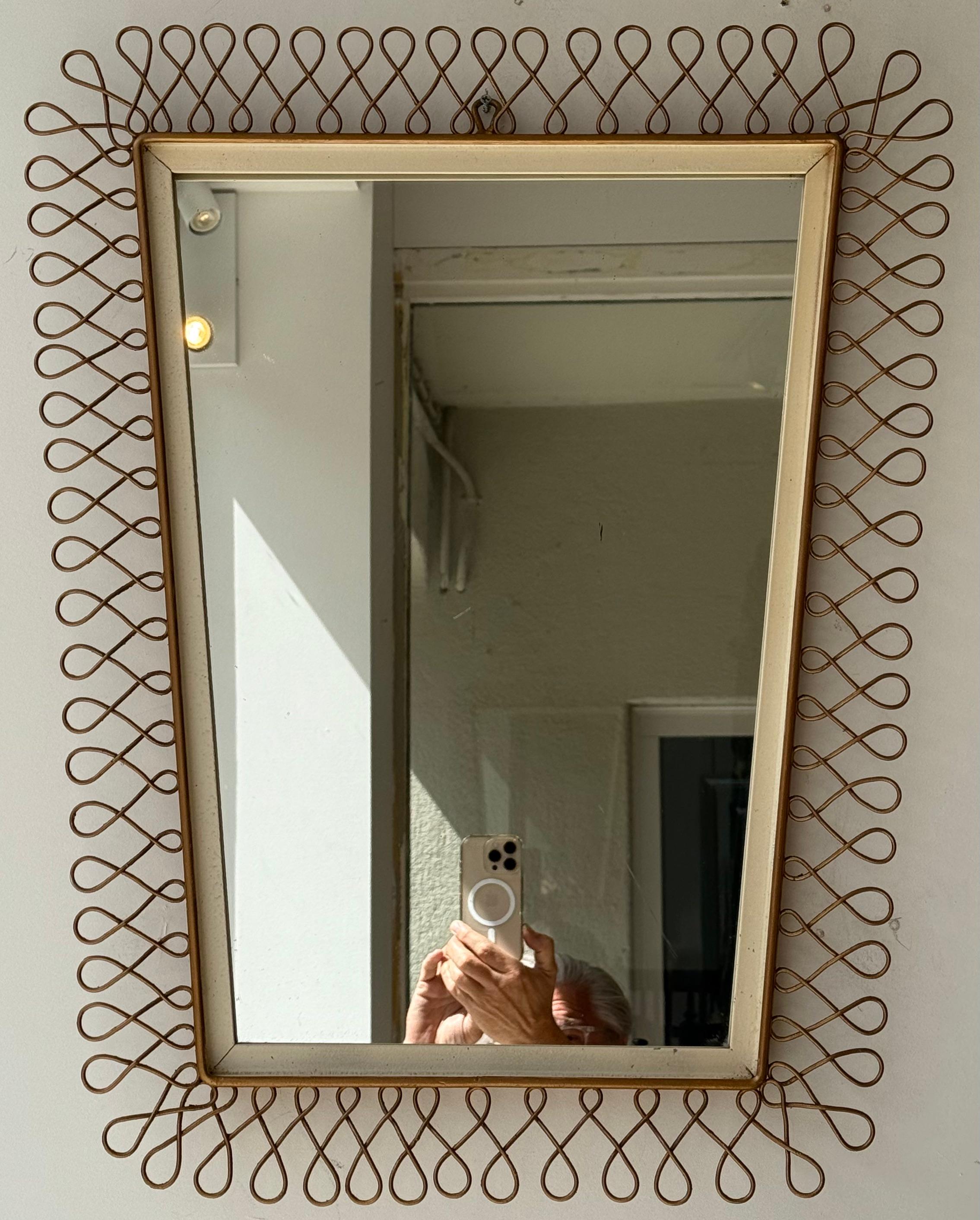Unknown Mirror in the style of Josef Frank For Sale