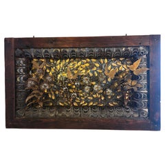 Pieza de Pared Brutalista Cortada con Antorcha Estilo de Silas Seandel c.1980
