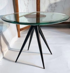 Table d'appoint en verre coulé de Pietro Chiesa Fontana Arte, 1938/ 1948