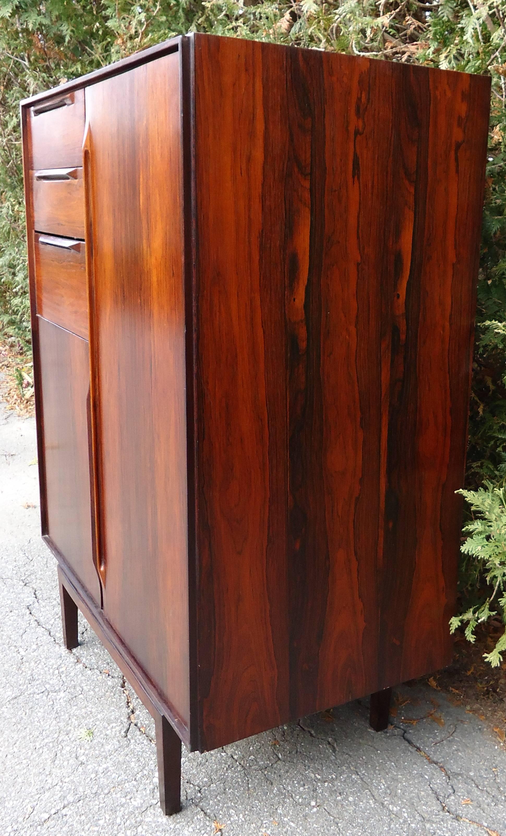 Mid-Century Modern France and Son Rosewood Cabinet, attributed to Finn Juhl, Denmark, circa 1950