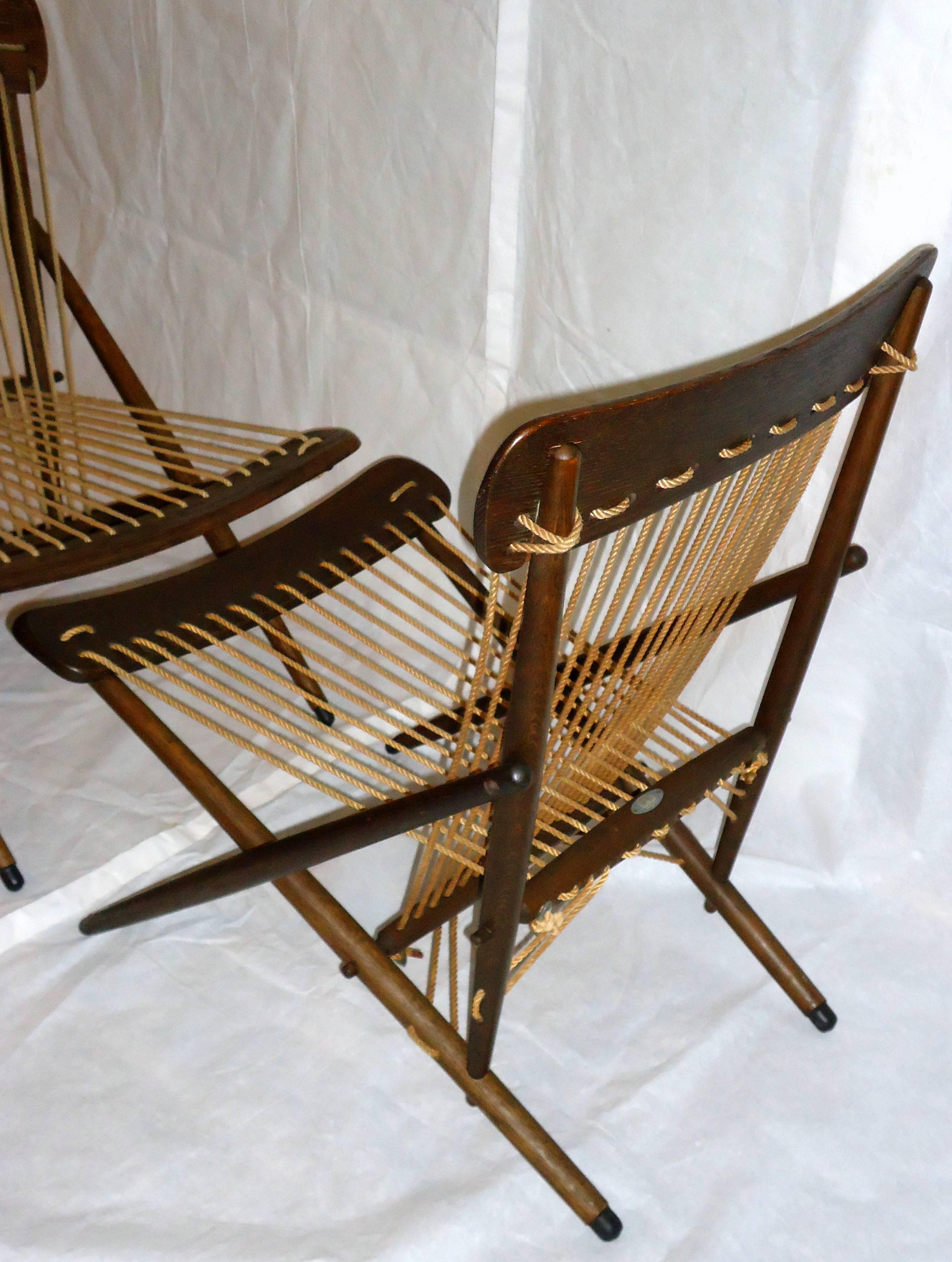Rare Pair of Handcrafted Studio Lounge Chairs Maruni Hiroshima, Japan 1