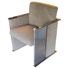 Milo Baughman Chrome Cube Lounge Chair Thayer Coggin 1970s