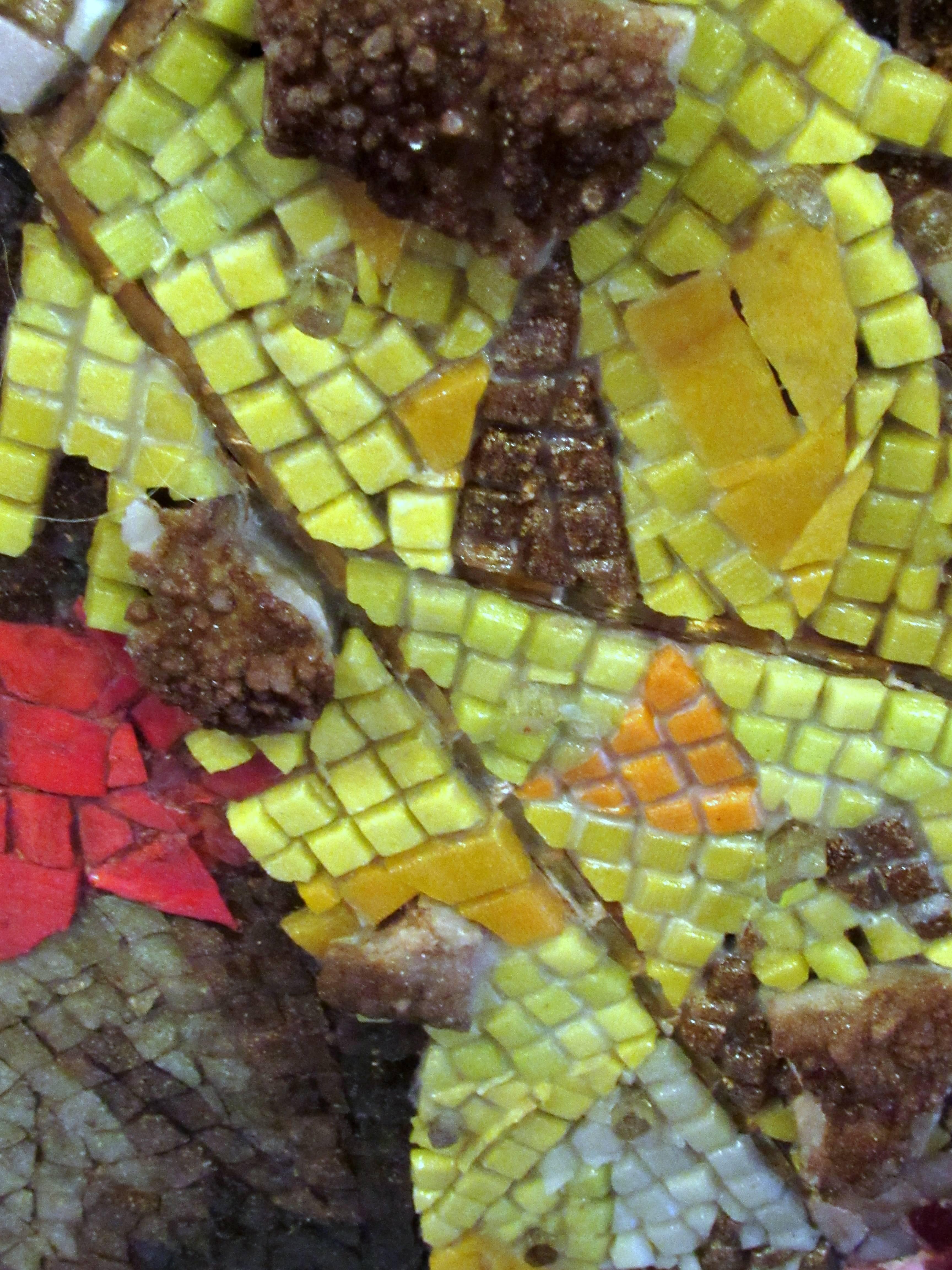 Wall Hanging Glass tile and Mineral Mosaic Matador by Genaro Alvarez circa 1955 2