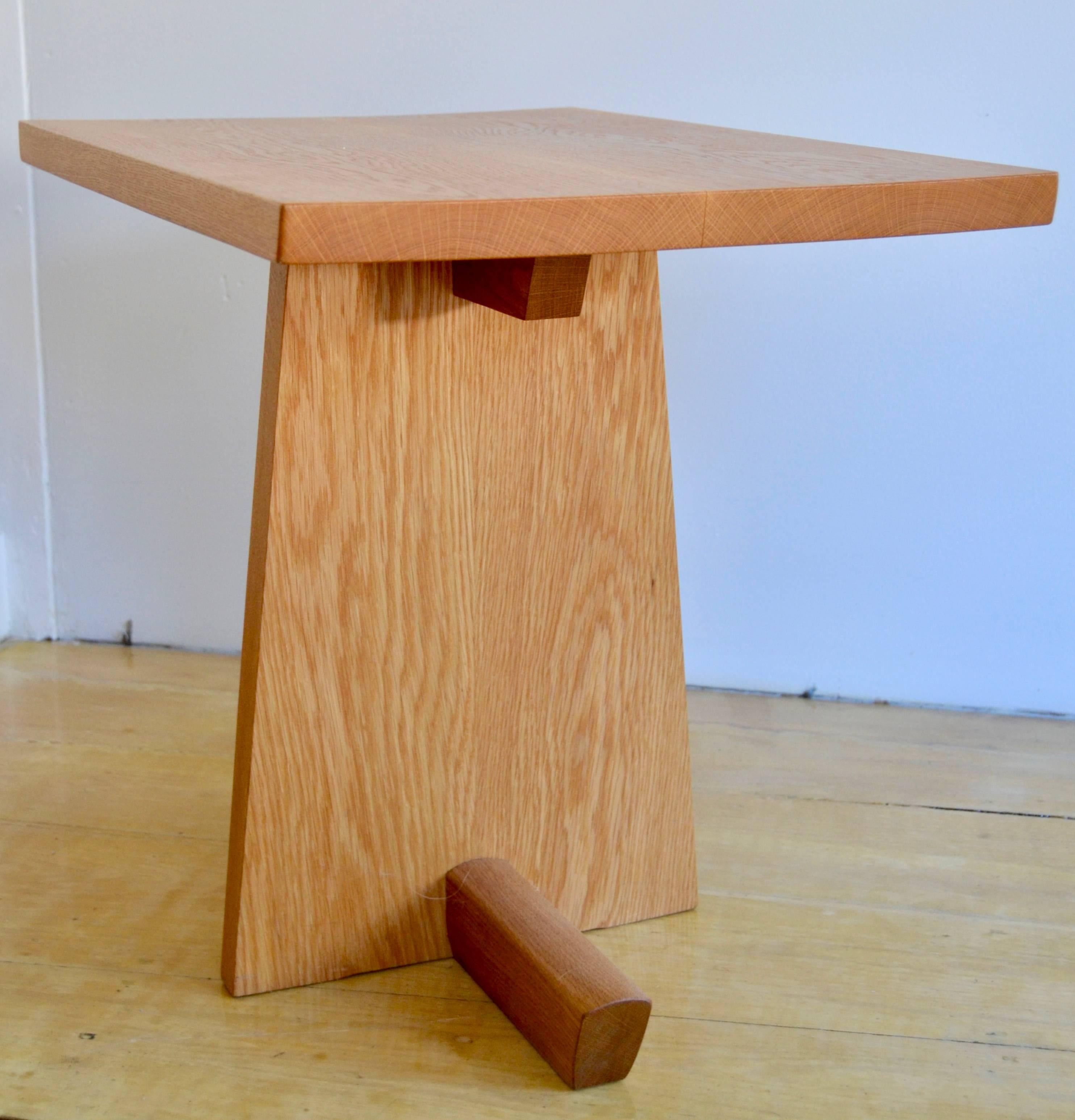 Greenrock side table by Mira Nakashima in white oak.
Signed and dated October, 1996 on the underside.
The table is in excellent original condition. 