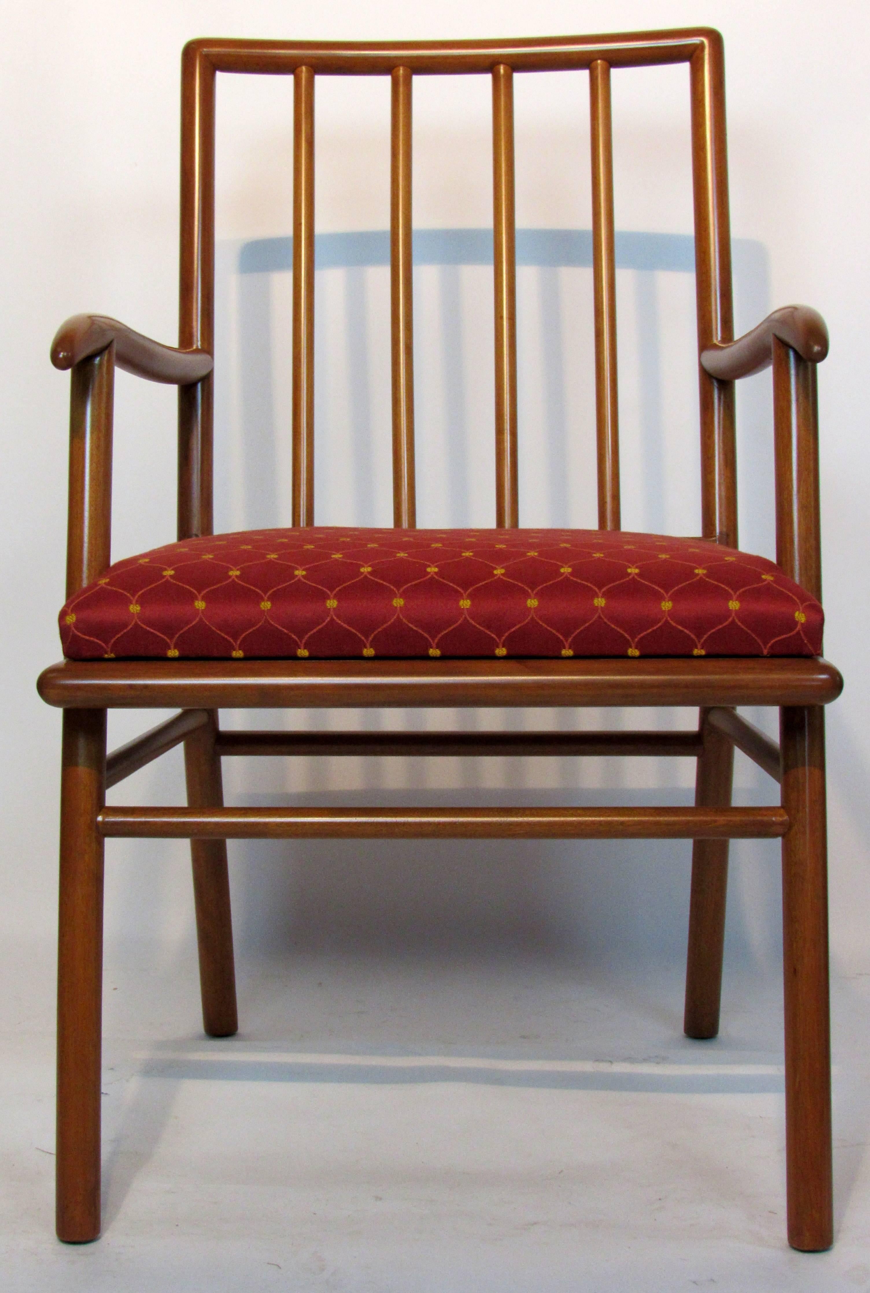 Lacquered T.H. Robsjohn-Gibbings Set of Six Dining Chairs  for Widdicomb, circa 1952 For Sale