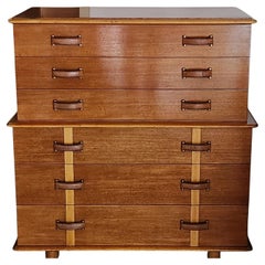 Paul Frankl Station Wagon Tall DresserJohnson Furniture 1950s