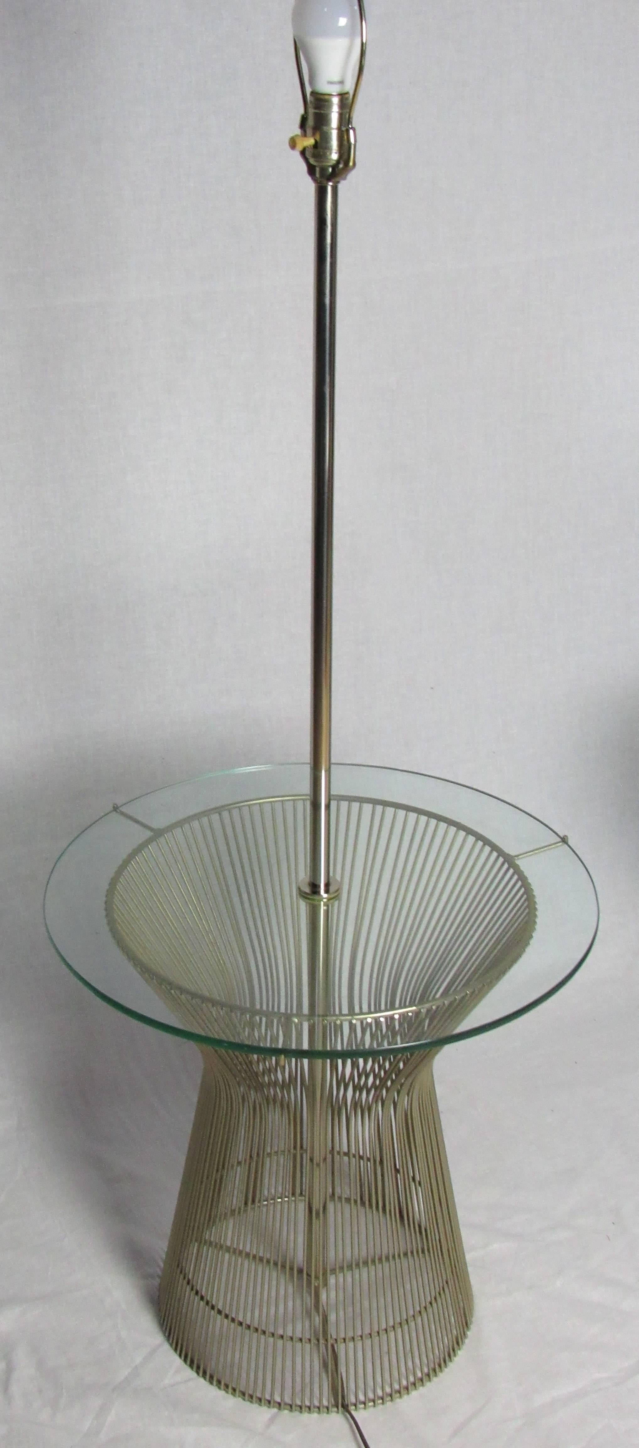 Pair of Chrome and Glass Lamp Tables by Laurel Warren Platner Style, circa 1960 1