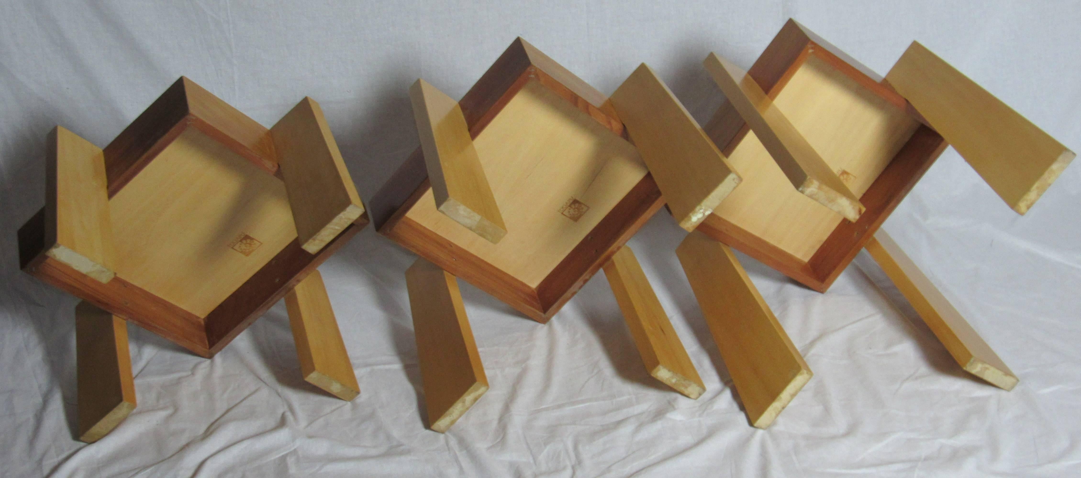 Late 20th Century Toqapu Studio Nest of Stacking Tables , circa 1985 For Sale