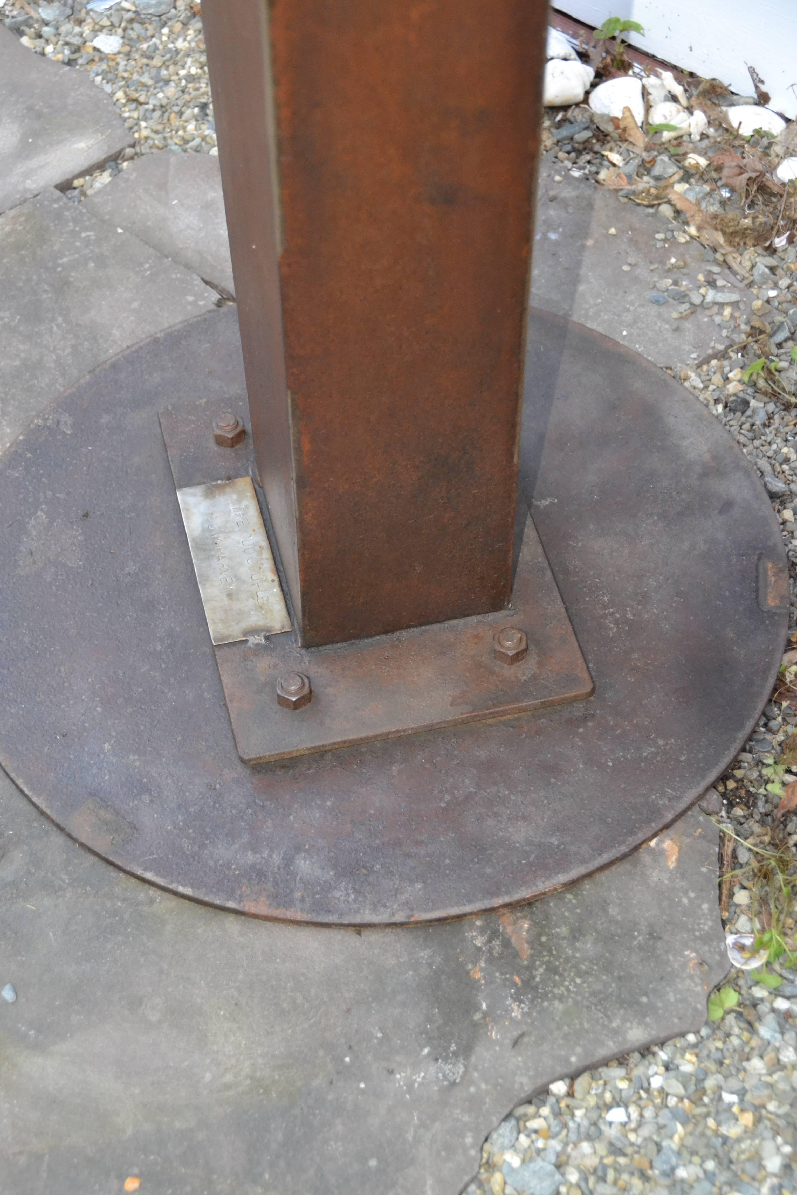 Pair of Corten Steel Sculpture by Jim Harvey Titled 