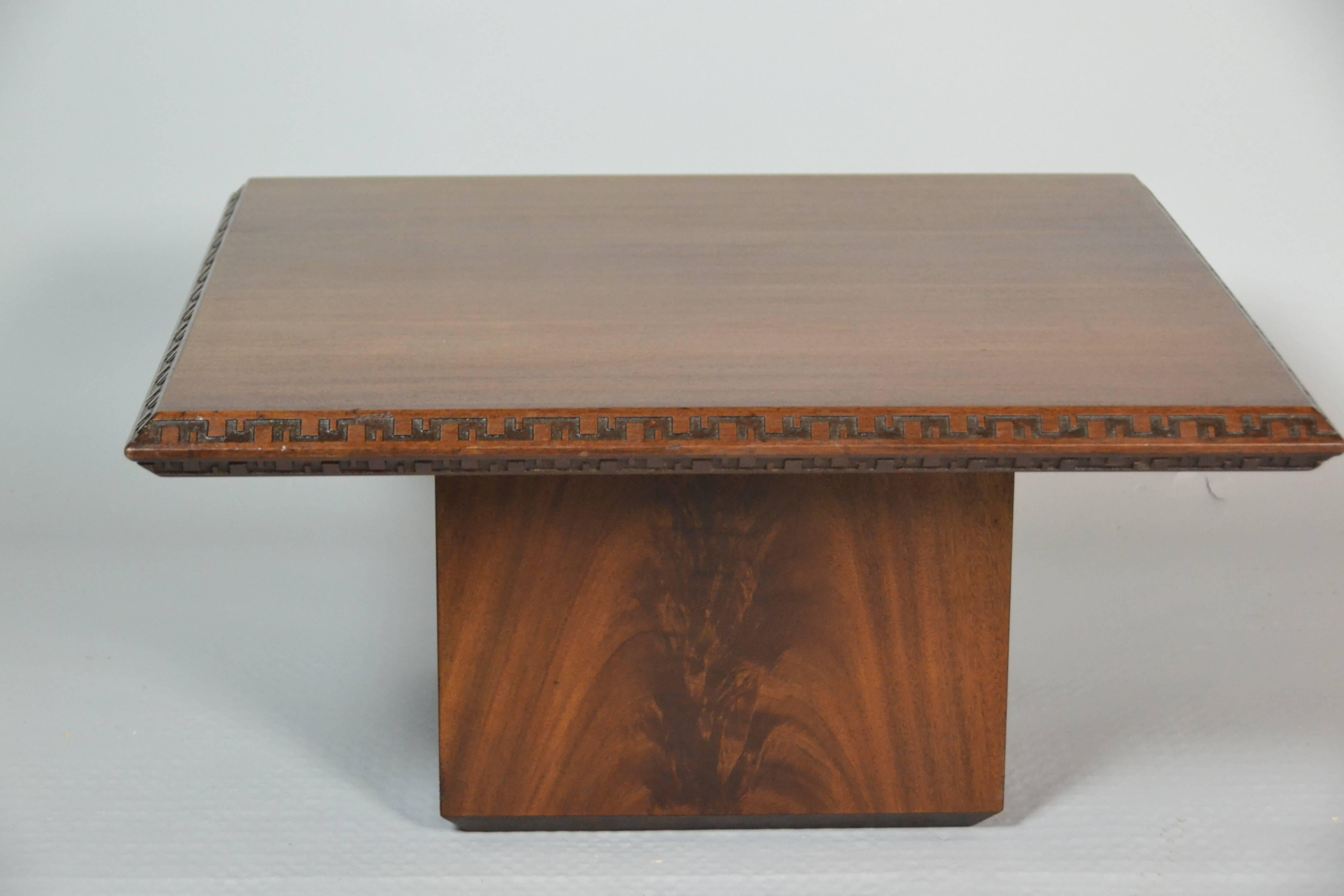 heritage henredon mahogany coffee table