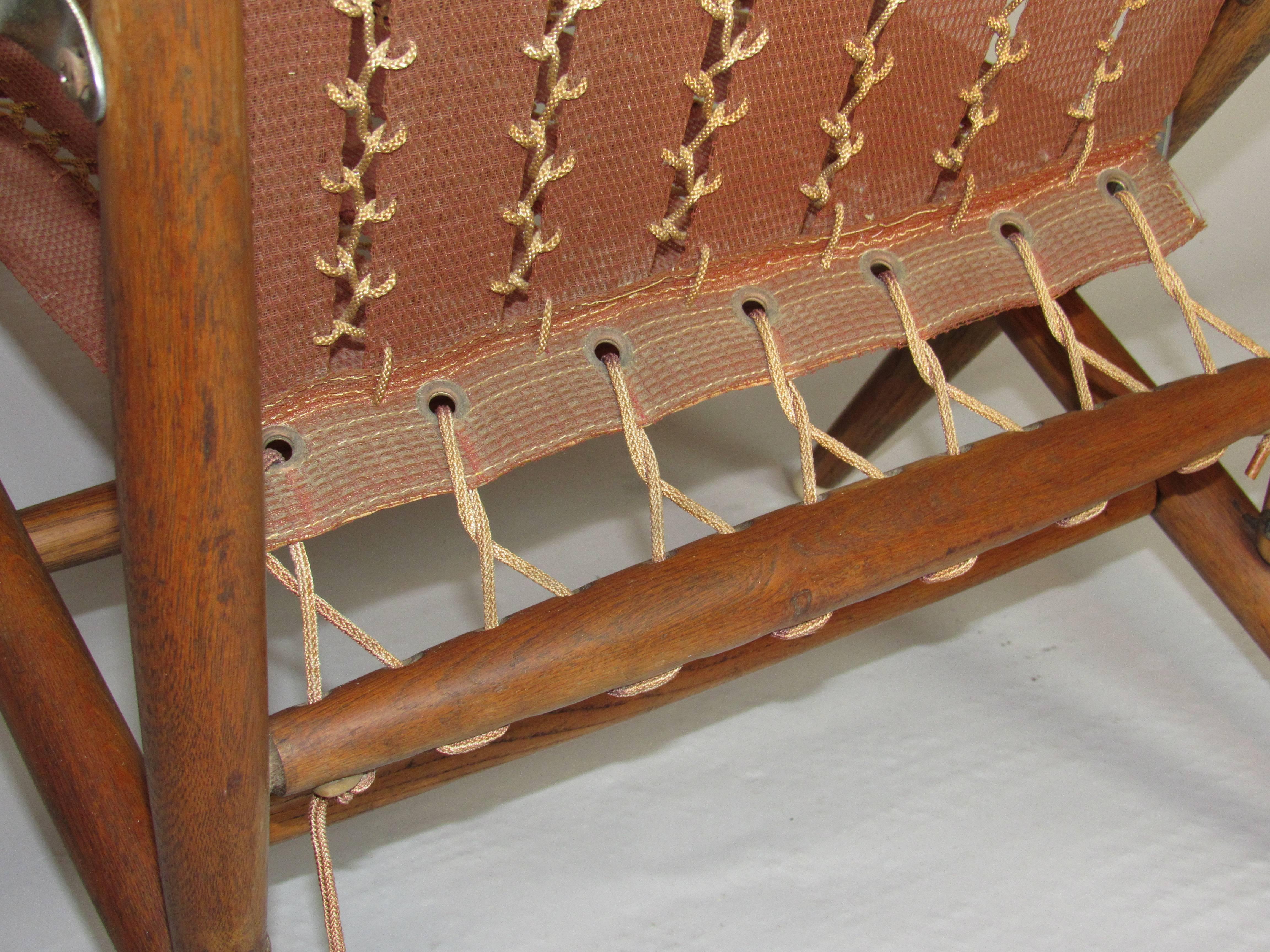 Maruni Studio Folding Lounge Chair, Hiroshima, Japan, circa 1948 In Excellent Condition In Camden, ME