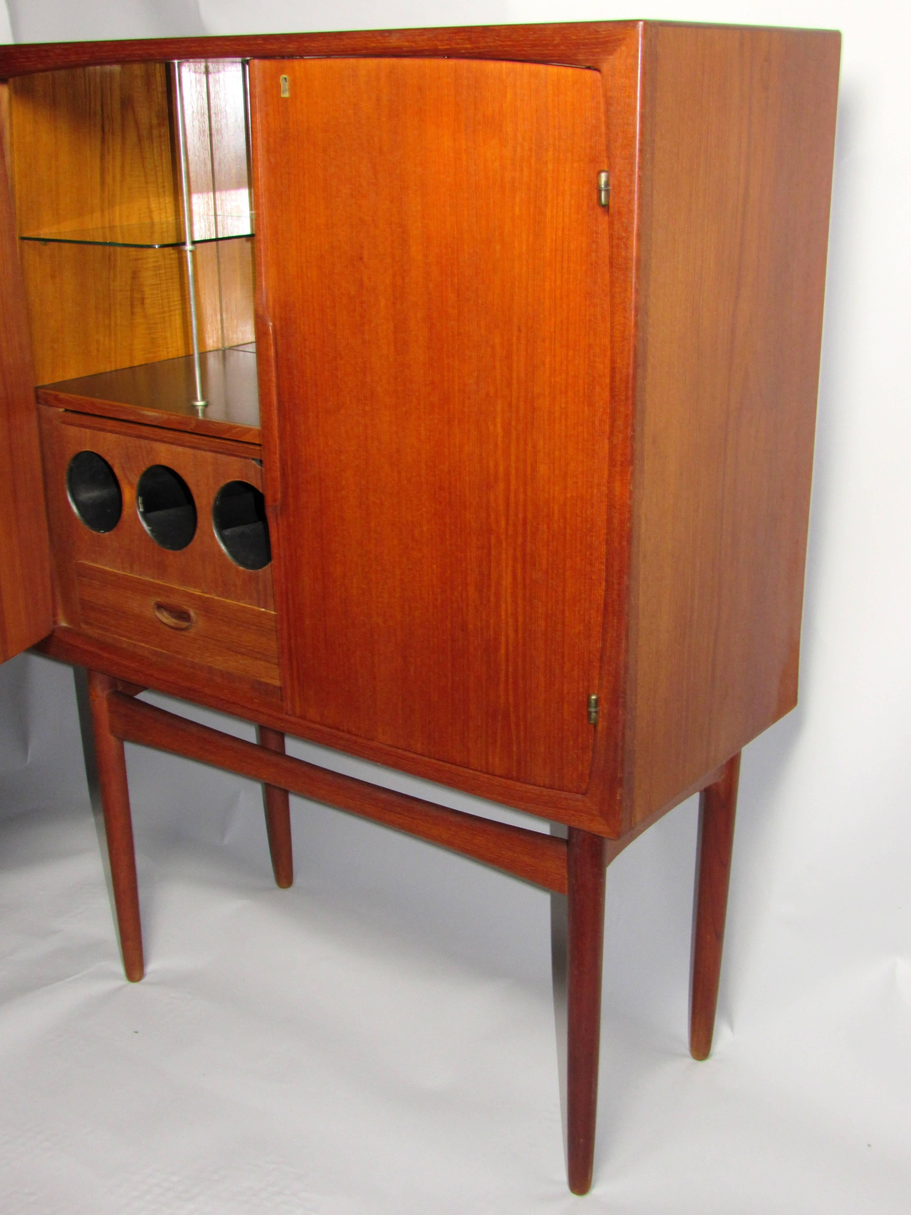20th Century Liquor Cabinet by Torbjorn Afdal for Mellemstrand Møbelfabrik Norway circa 1952