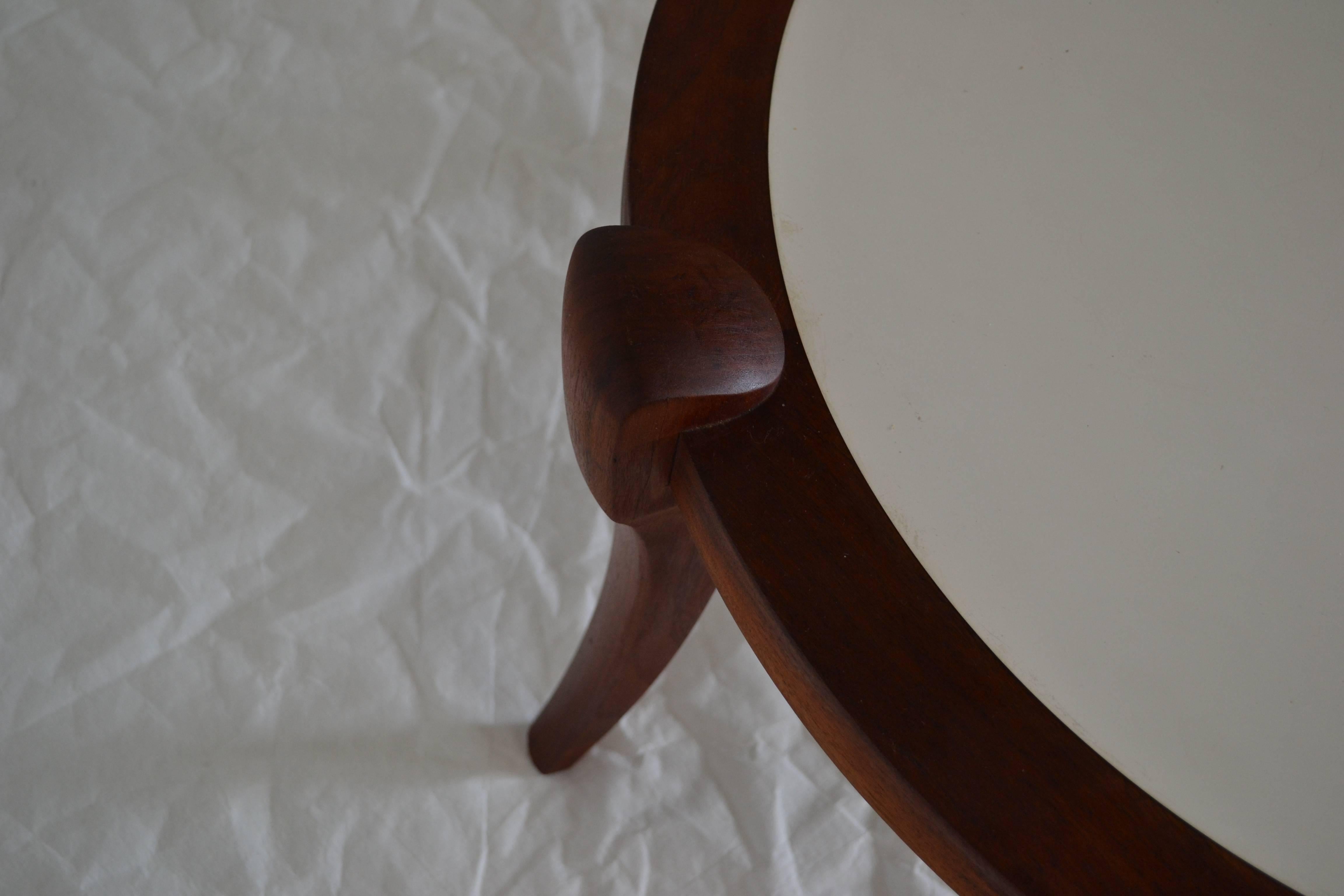 Arne Vodder, Danish 1960s Teak Cocktail Table with White Inset Top For Sale 4