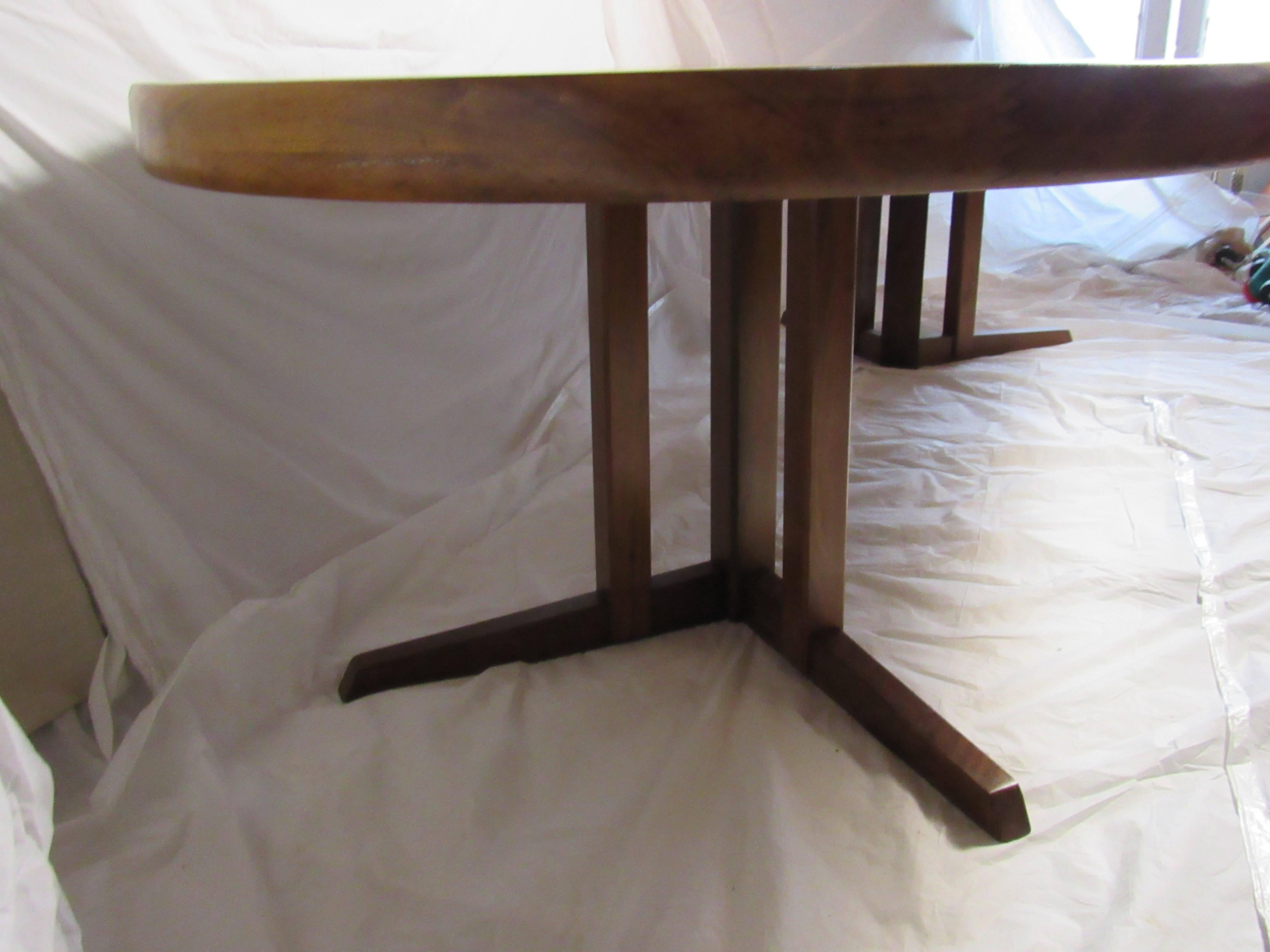 American George Nakashima Extendable Walnut Dining Table Model 277 for Widdicomb, 1961