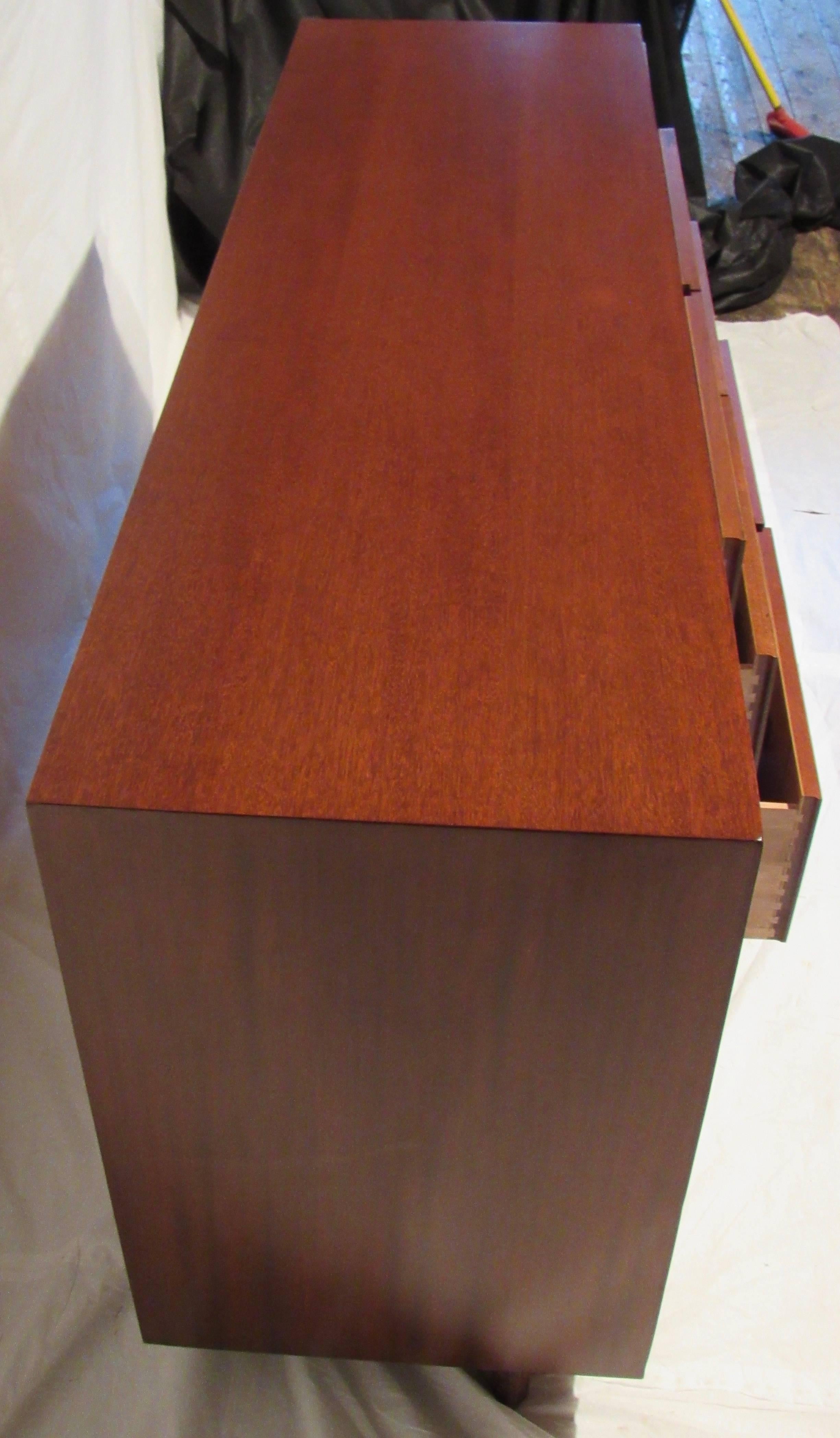 Frank Lloyd Wright Mahogany Sideboard Heritage Henredon, circa 1955 In Excellent Condition In Camden, ME