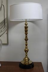 Pair of Custom Moroccan Brass Lamps