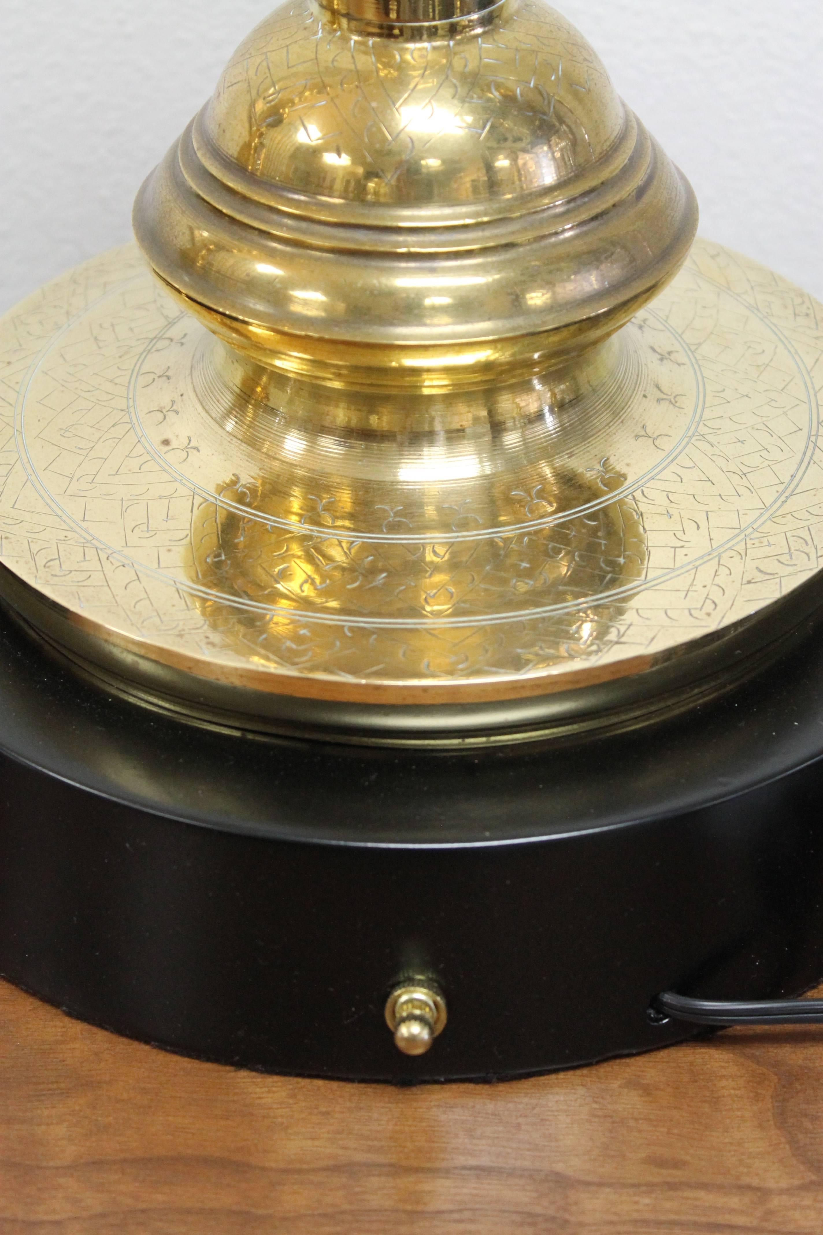 Pair of Custom Moroccan Brass Lamps 4