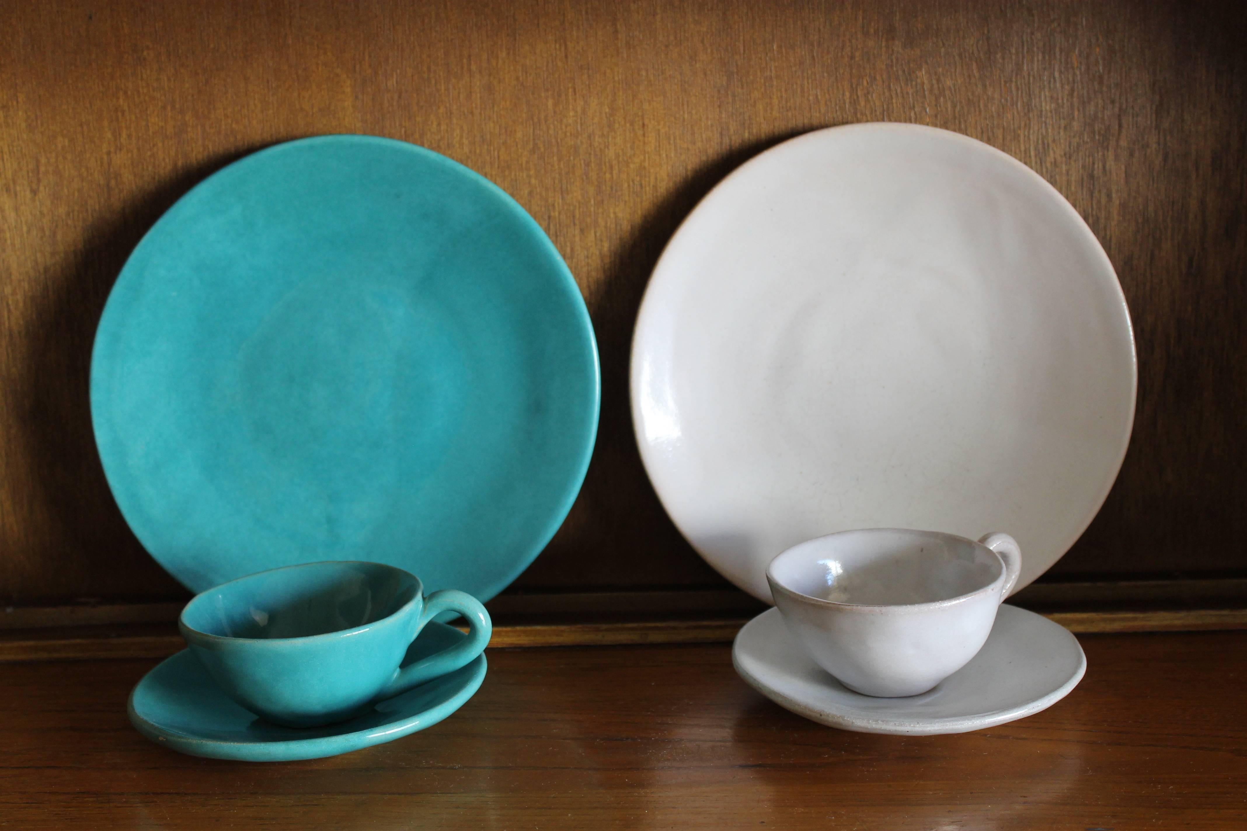 Set of dinner ware by Brayton Laguna pottery. 