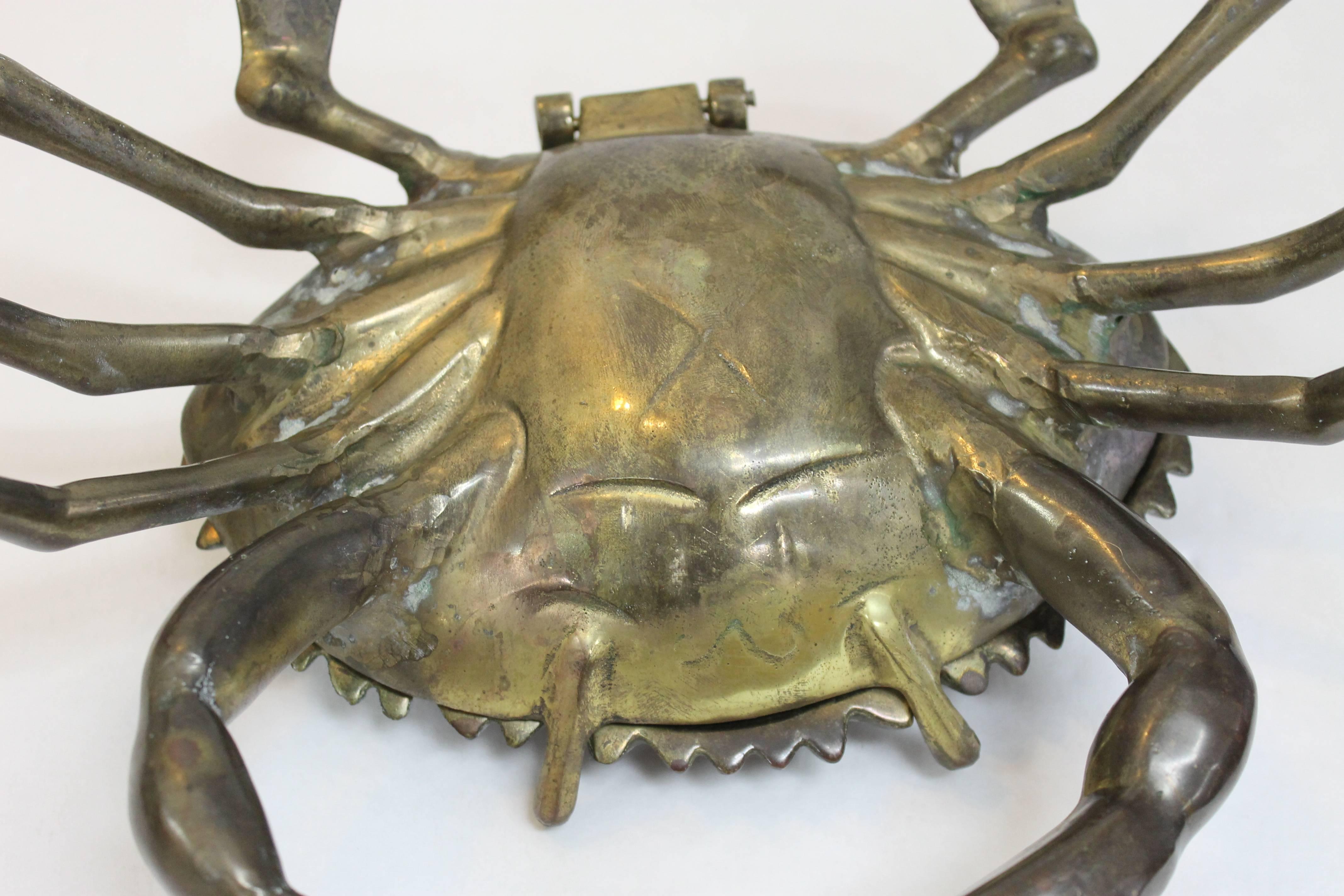 Vintage Bronze Crab Sculpture 4