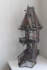 Rare Victorian House Metal Sculpture by Guy Pullen