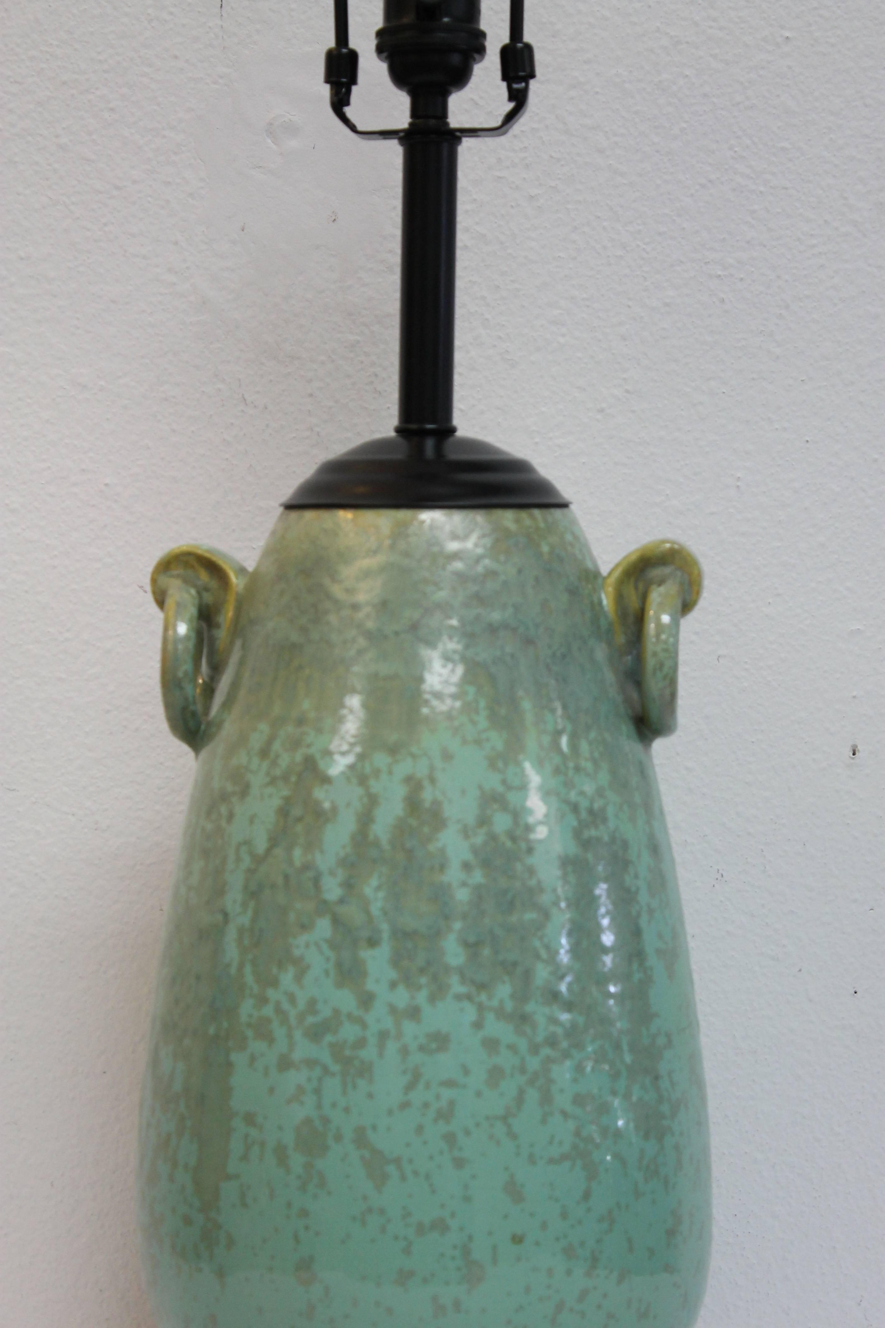 Mid-20th Century Fulper Ceramic Lamp