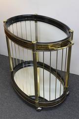 Mastercraft Etched Brass Bar Cart by Bernhard Rohne