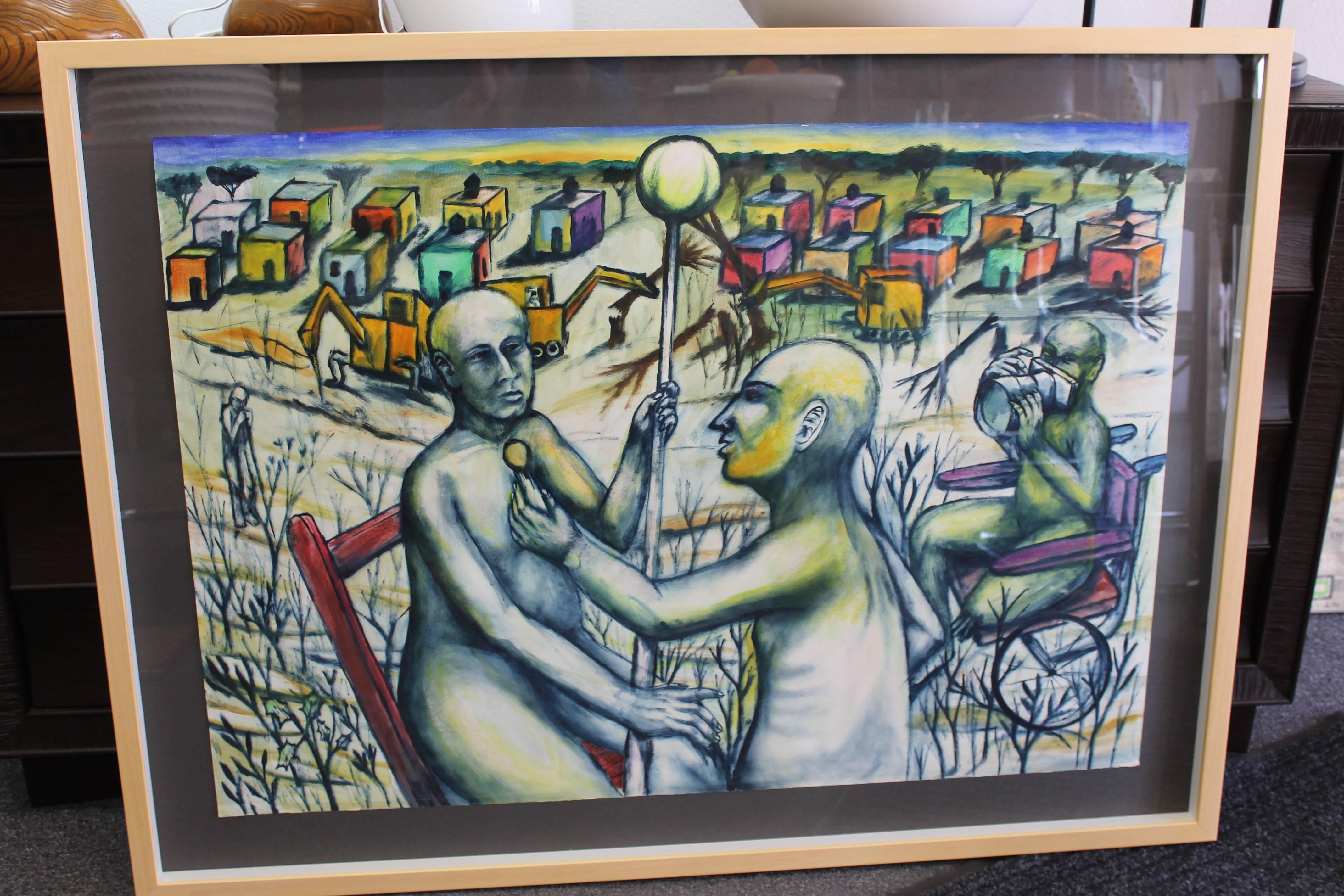 Mexican Daniel Rosel, 2001 Painting For Sale