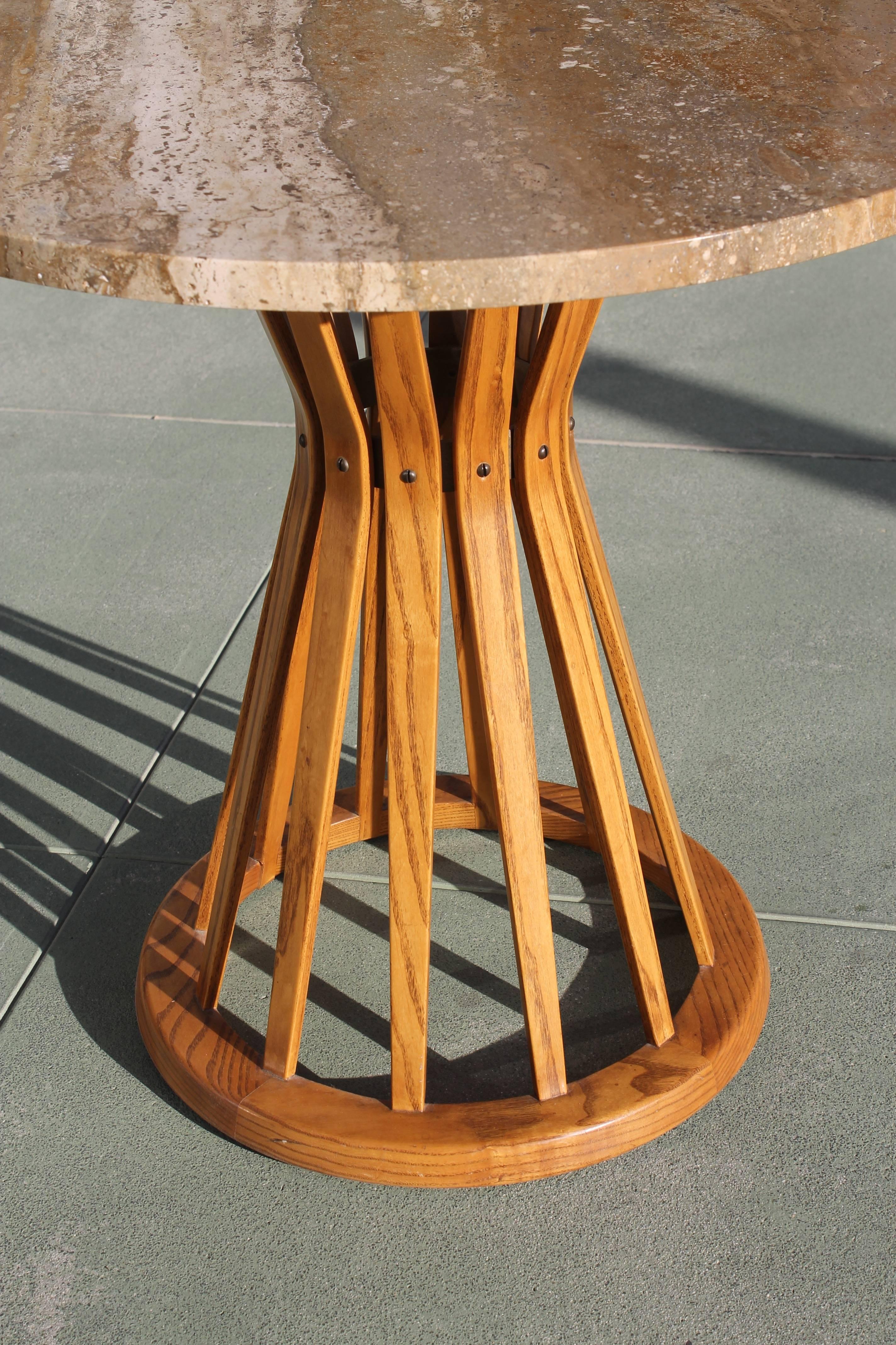 American Large Sheaf of Wheat Table Designed by Edward Wormley