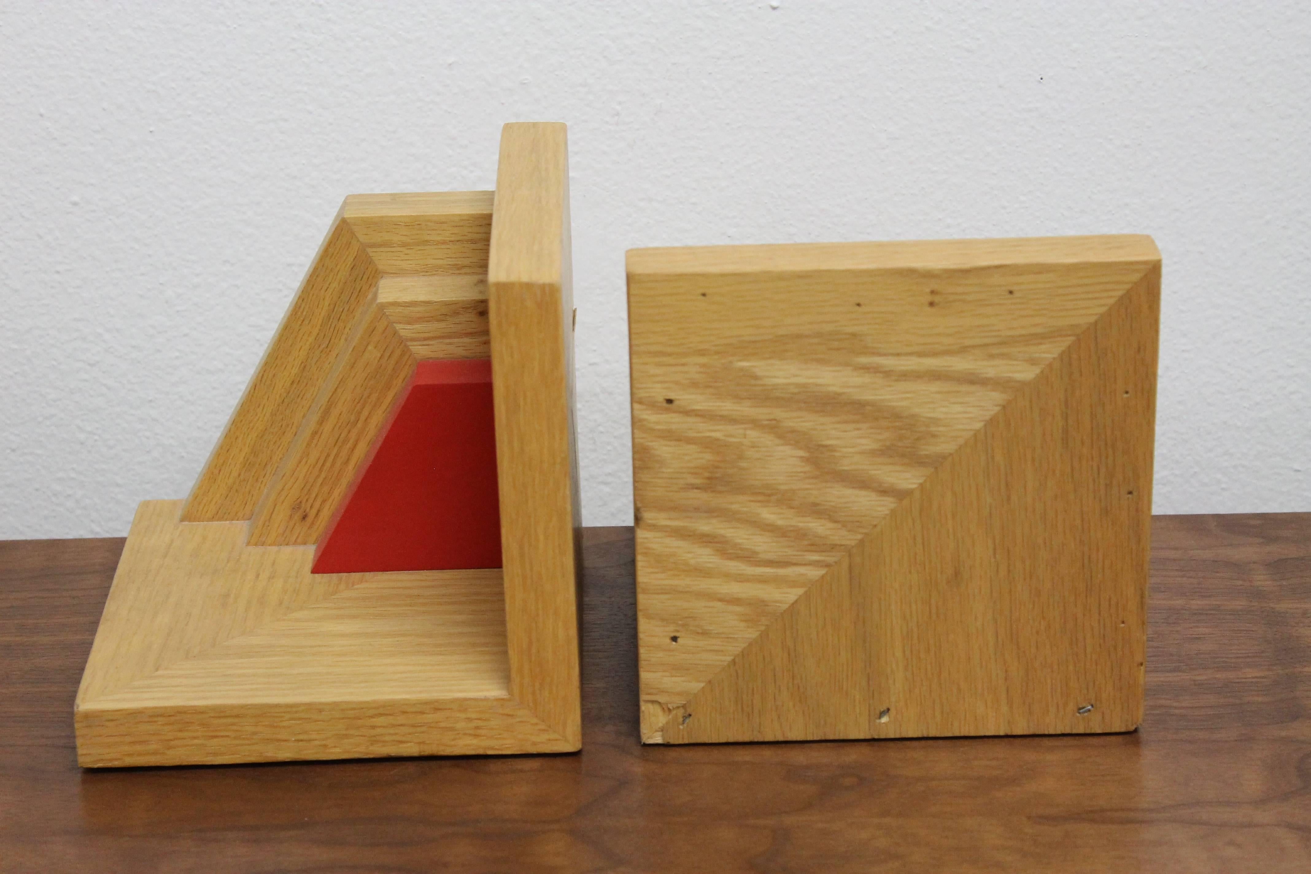 American Wesley Peters Bookends, Frank Lloyd Wright Apprentice