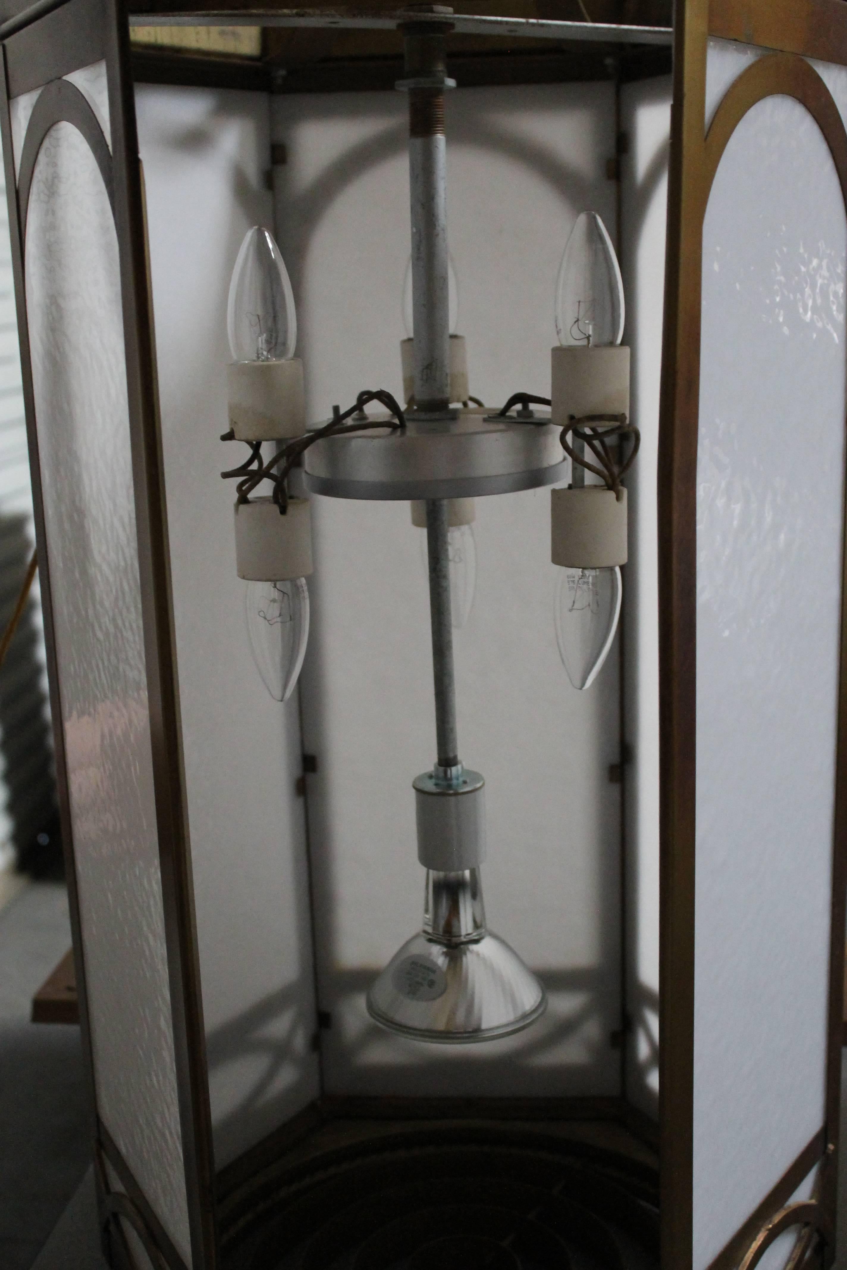 Mid-20th Century Gothic Cathedral Style Hanging Lamp For Sale