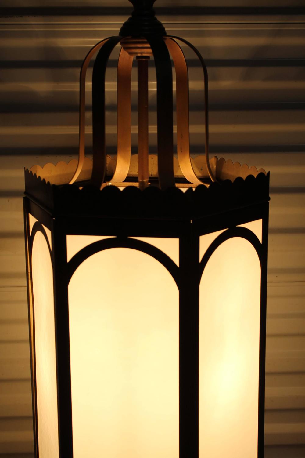 Gothic Cathedral Style Hanging Lamp For Sale at 1stdibs