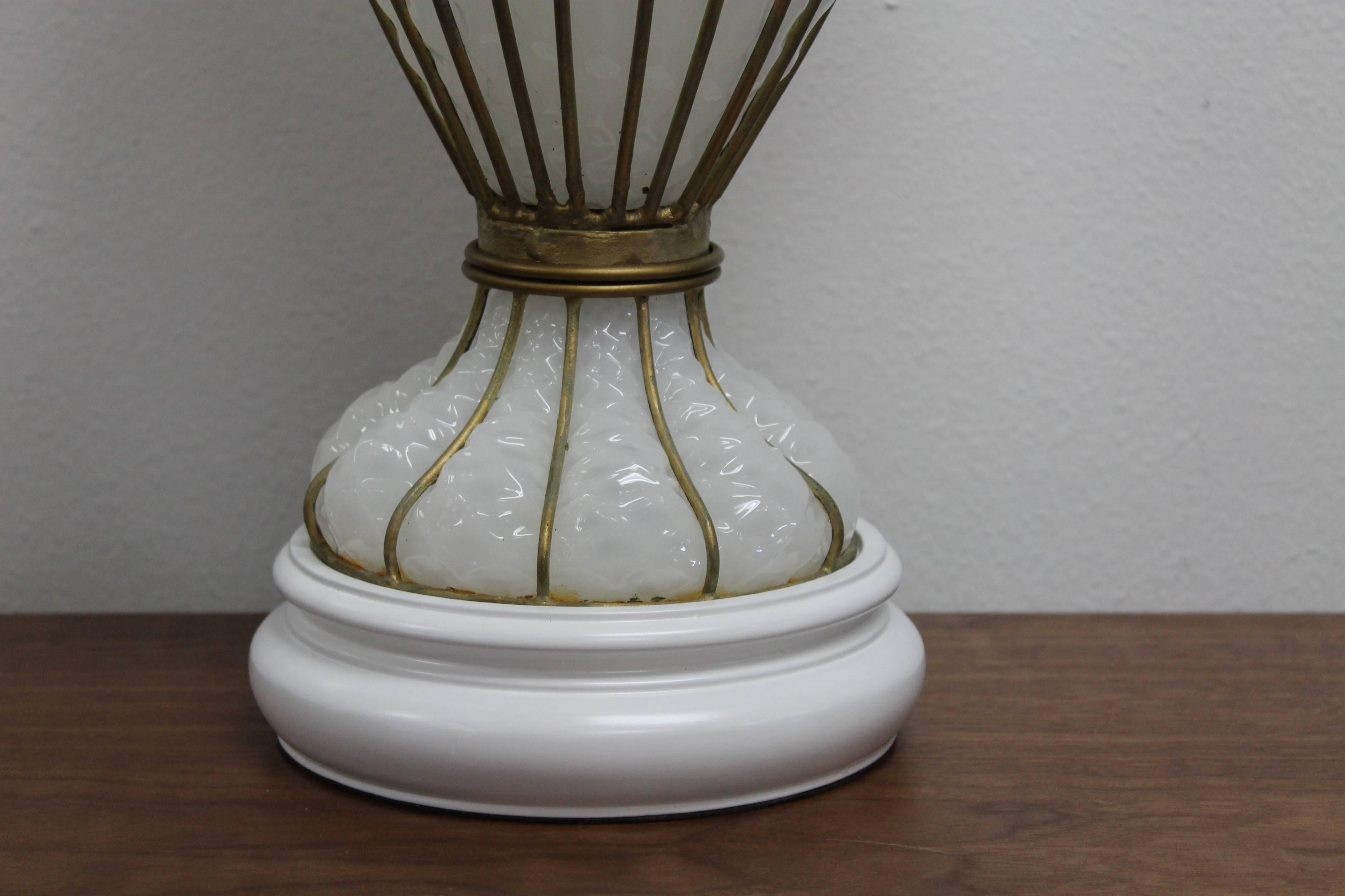 Venetian Glass Lamp by Marbro Lamp Company  In Excellent Condition In Palm Springs, CA