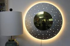 Industrial Perforated Dome Shaped Wall Sconce