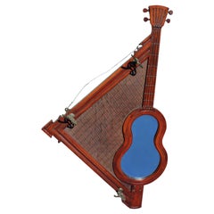 Entry Hall Guitar Mirror with 3 Hooks