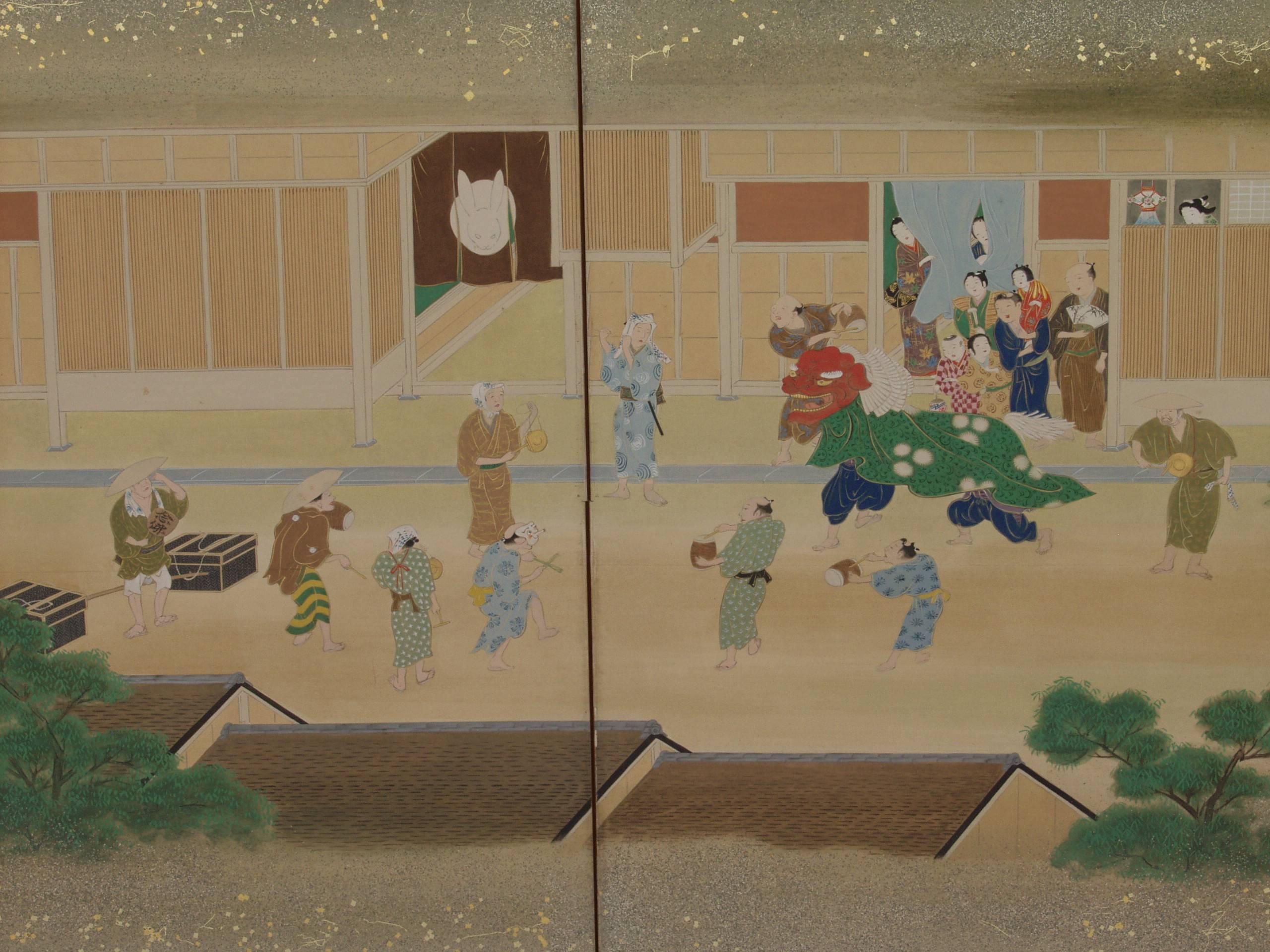 Japanese Seasonal Festivals in Kyoto, Painting For Sale