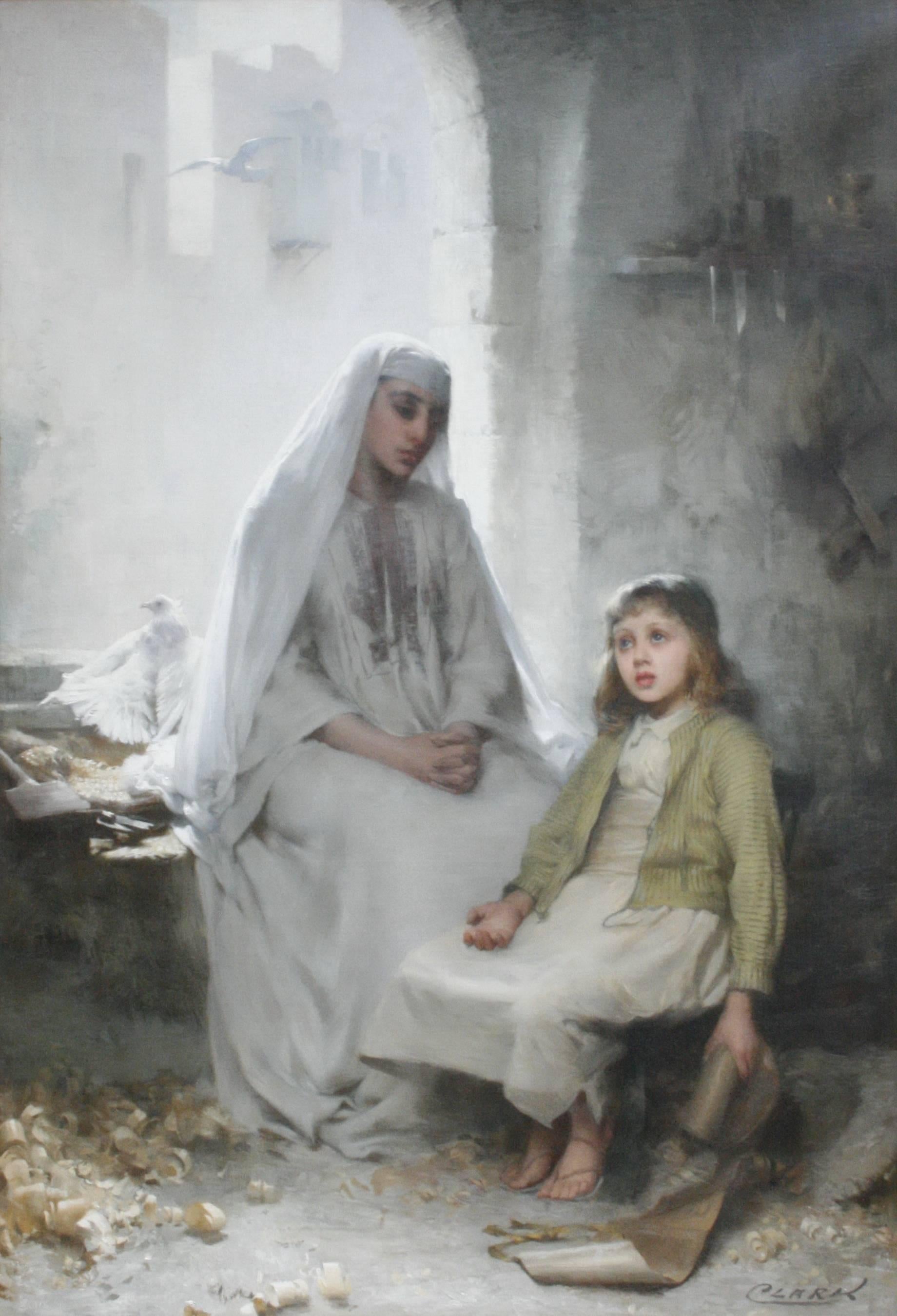 James Clark (1858-1943).
James Clark was born in the North of England and initially trained as an architect, however it was painting that captured his imagination and he won a scholarship to the National Art Training School in London. Clark