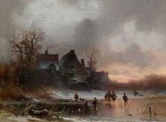 Winter Landscape, Oil on Canvas