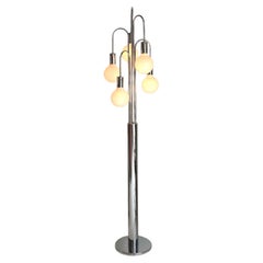 Lampe sur pied « Cascading Waterfall » chromée, style des années 1970, de la marque Sonneman