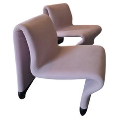 Postmodern Lounge Chairs by Paul Boulva for Artopex Set by Paul Boulva for Artop