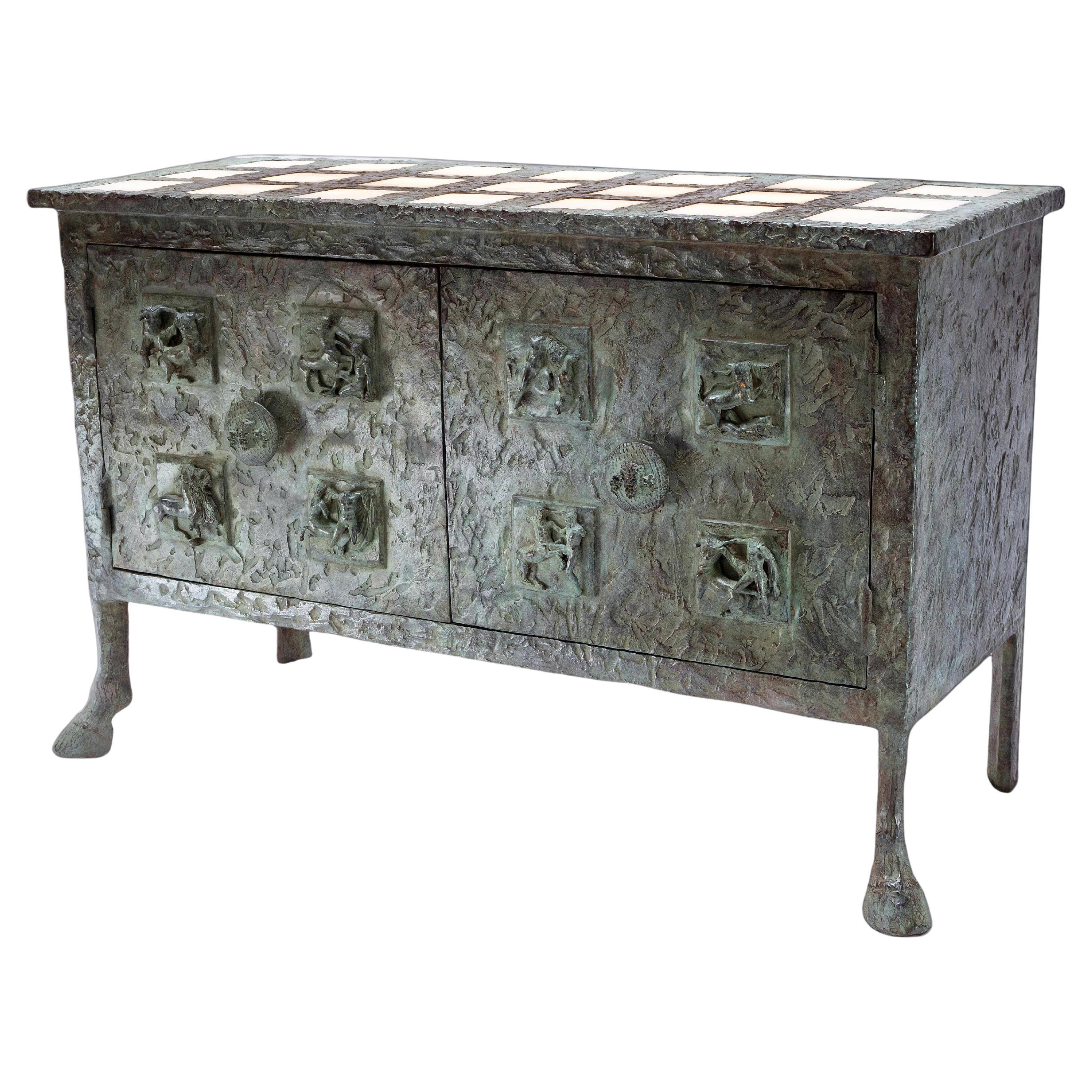 Centaure Sideboard in bronze by Patrick Laroche For Sale