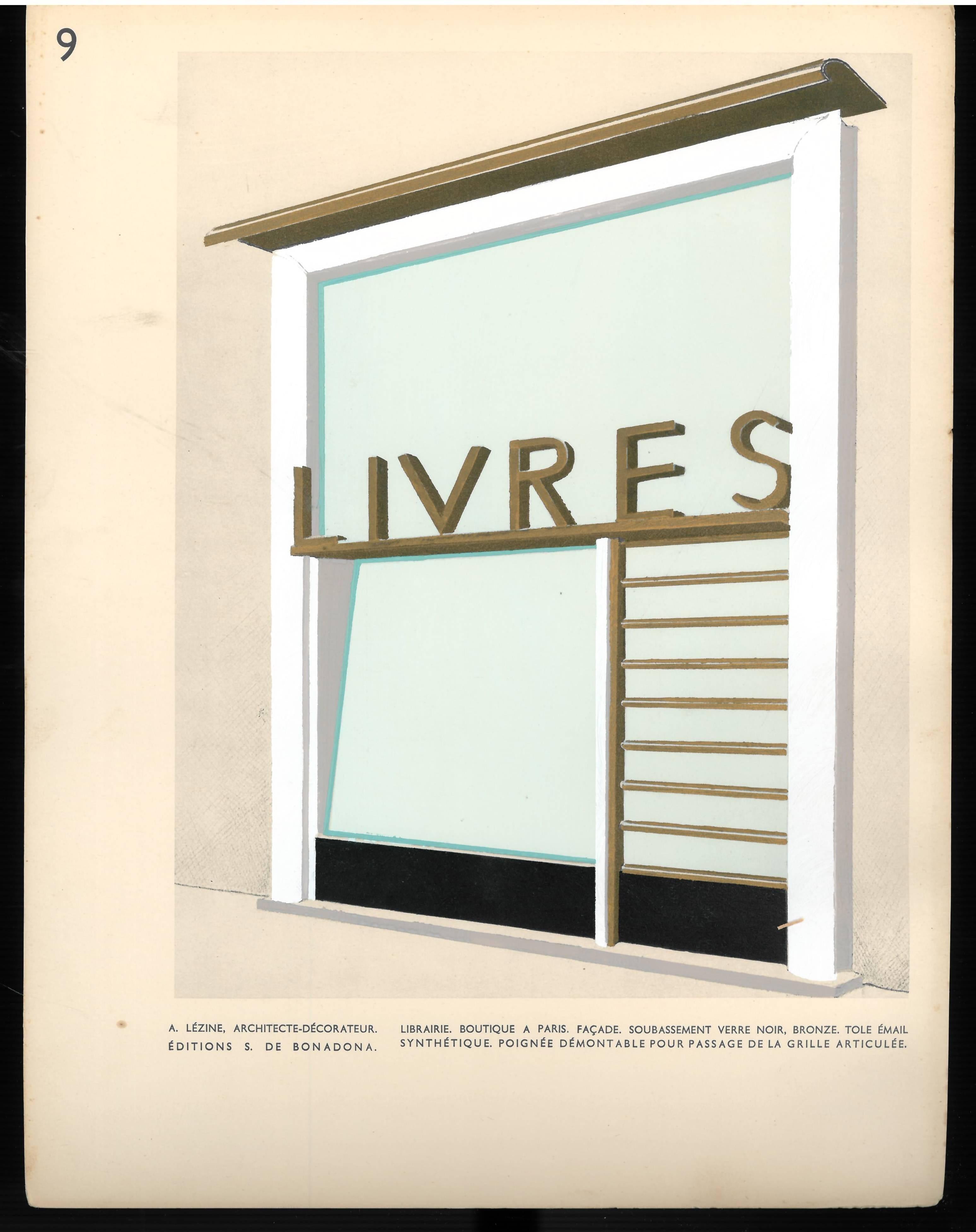Boutiques 2, 'Folio with 48 Loose Plates of Parisian Shop Facades' 2