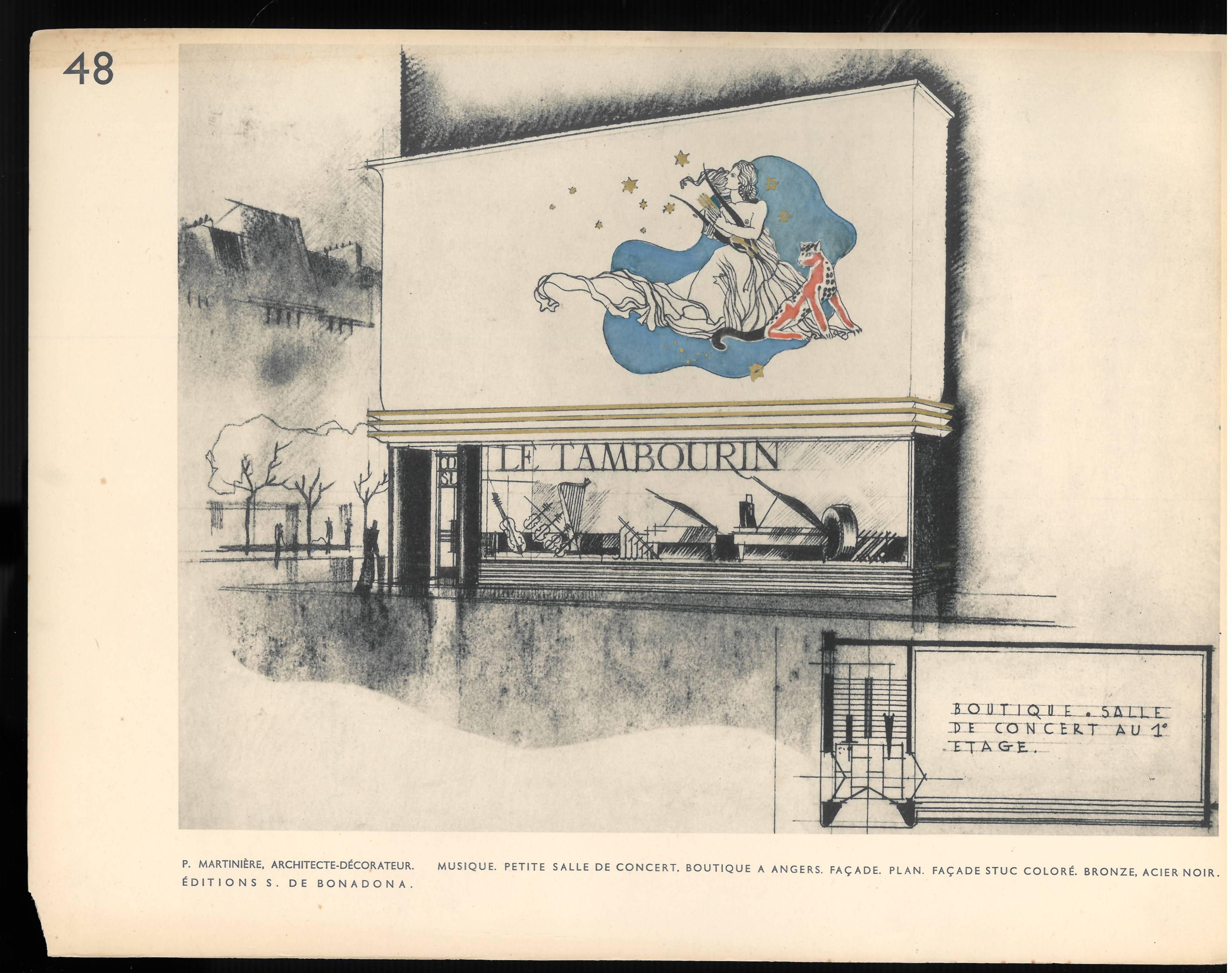 Boutiques 2, 'Folio with 48 Loose Plates of Parisian Shop Facades' 5