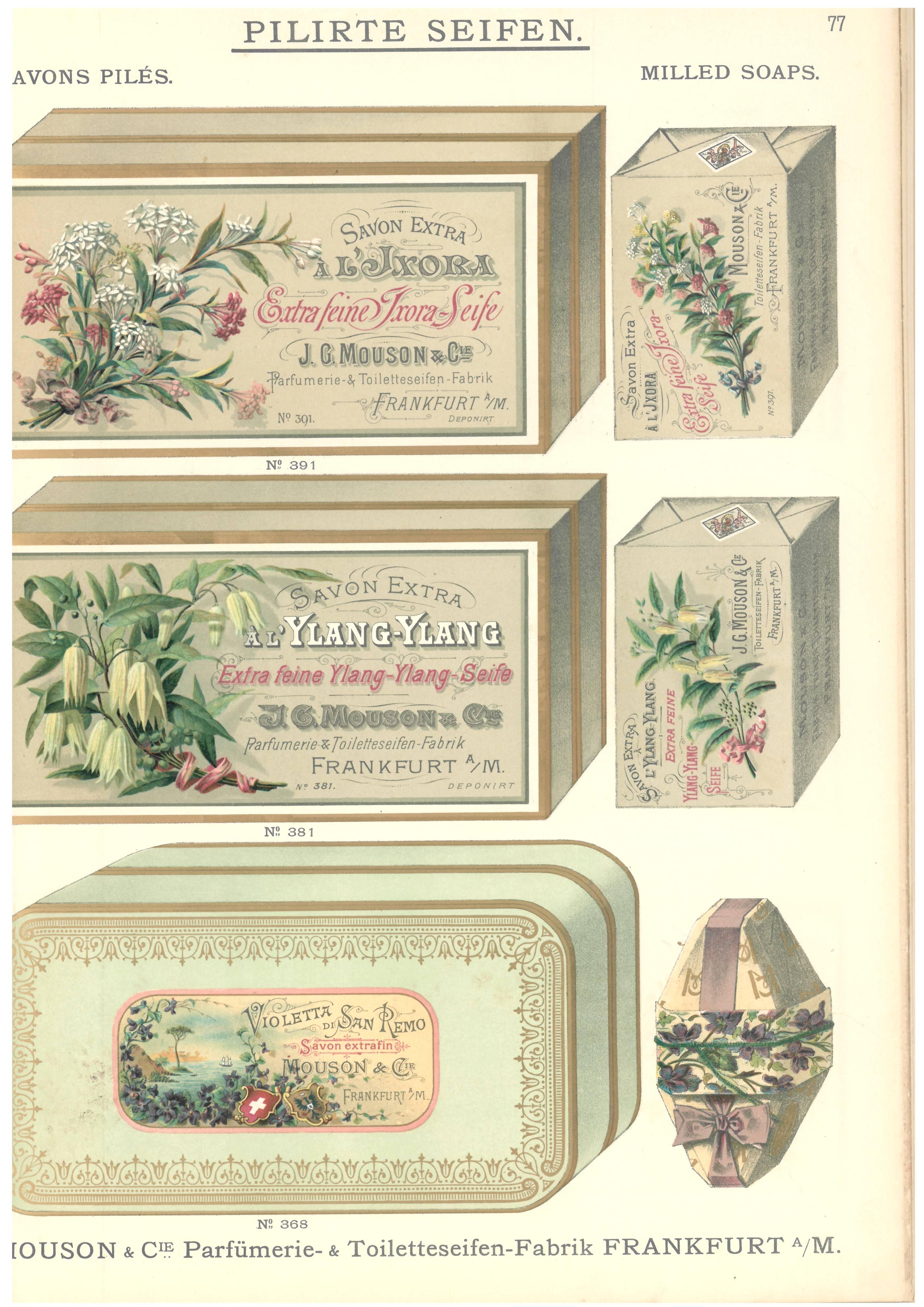 Paper Parfumerien & Toiletteseifen Mouson & Co. Frankfurt (Book) For Sale