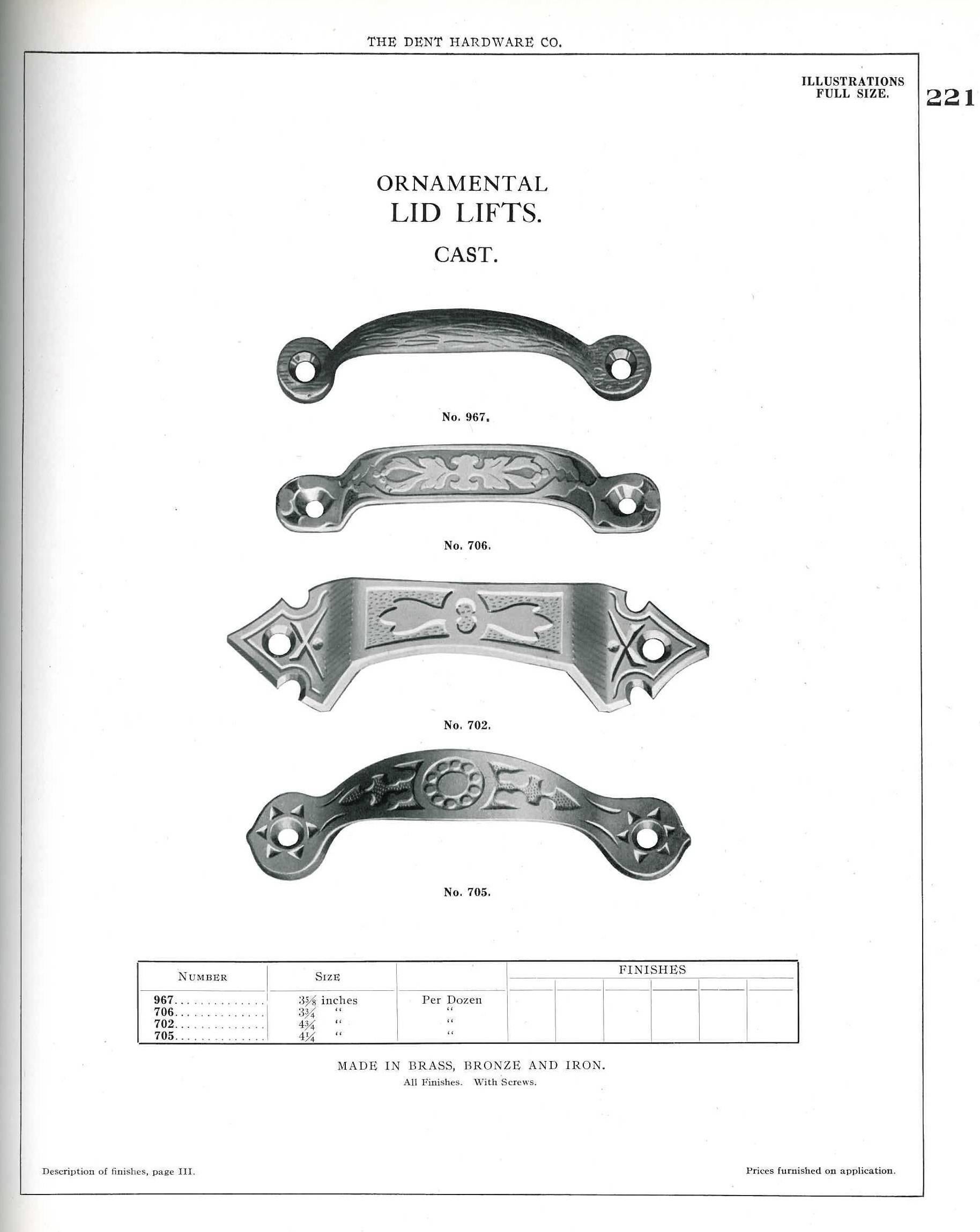 Dent Hardware Co. Trade Catalogue (Book) For Sale 1