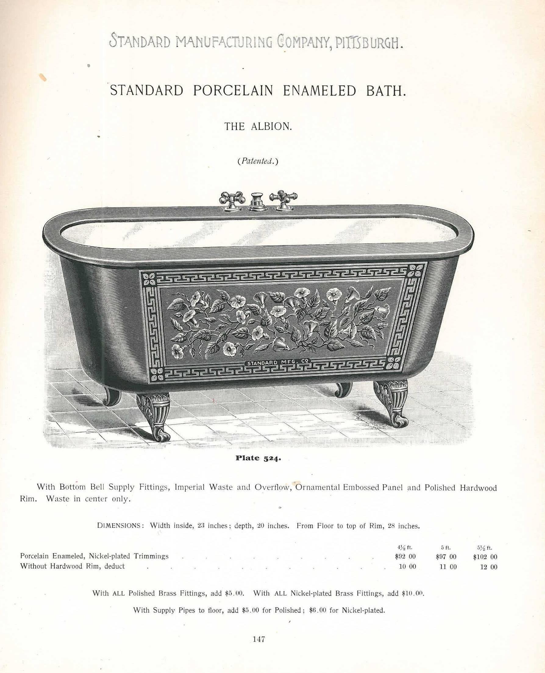 Standard Manufacturing Co. Pittsburgh Catalogue of Sanitary and Plumbing Goods In Good Condition In North Yorkshire, GB