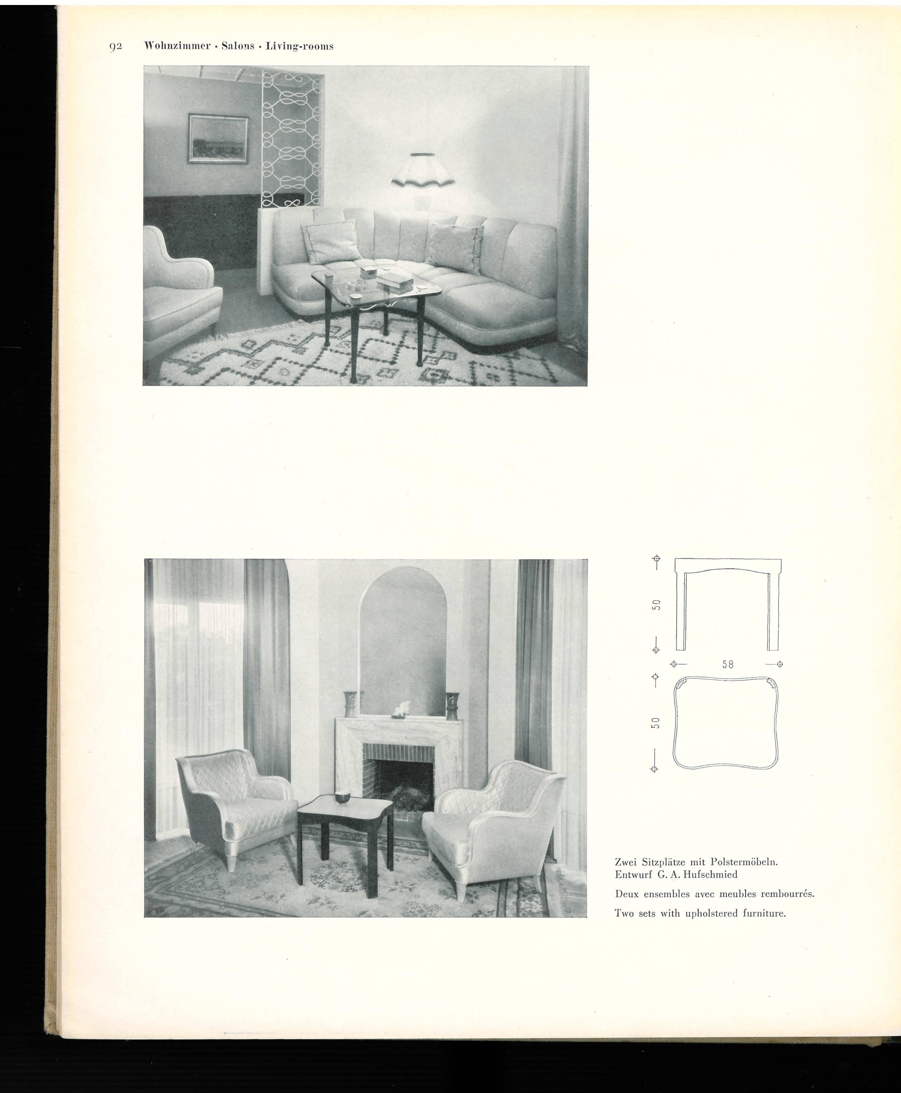 Mobel & Wohnraum: Furniture & Rooms (Book) For Sale 4