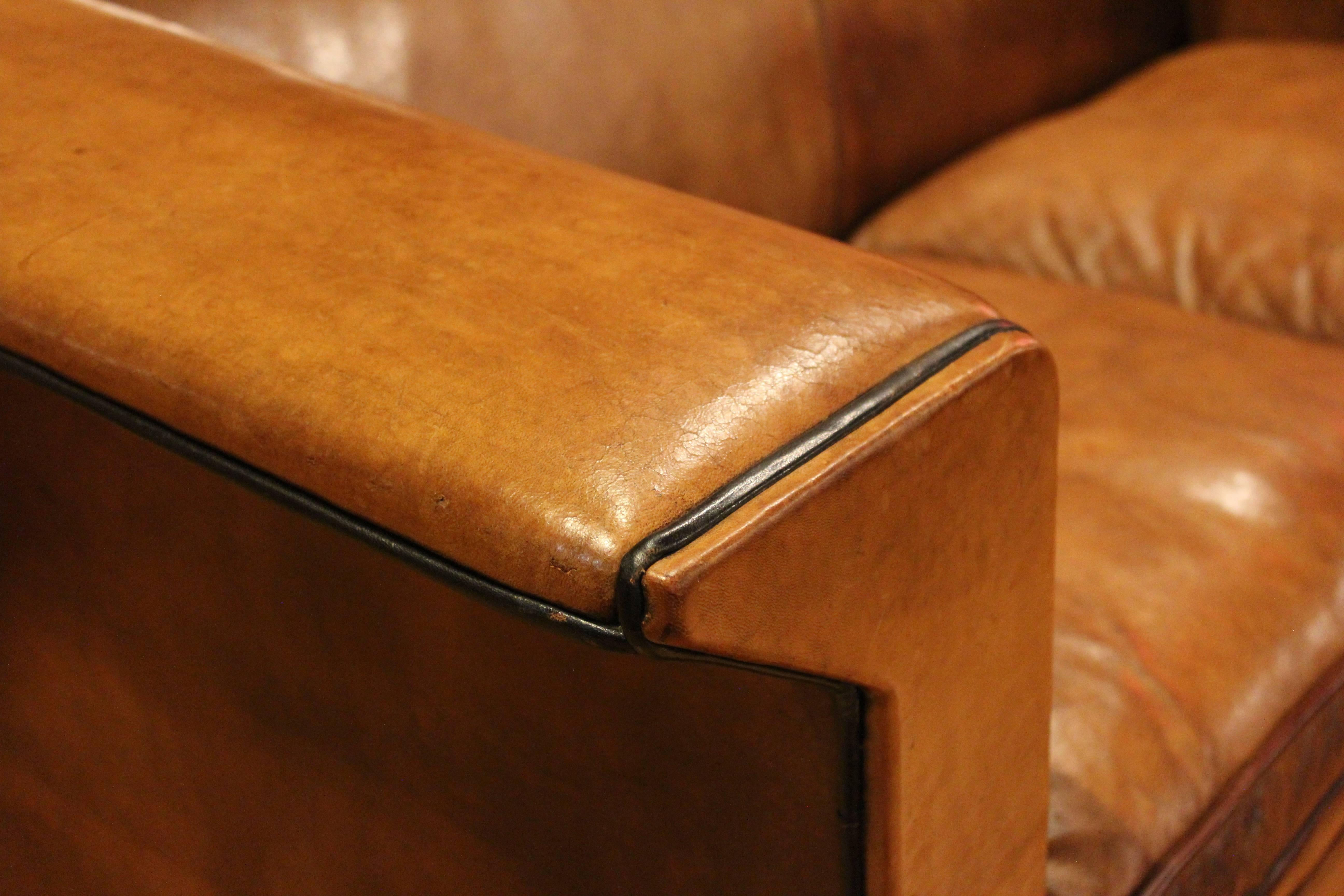 Dutch Leather Sofa  by Bart Van Bekhoven 1