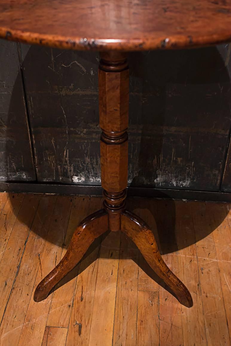 English burr elm table.